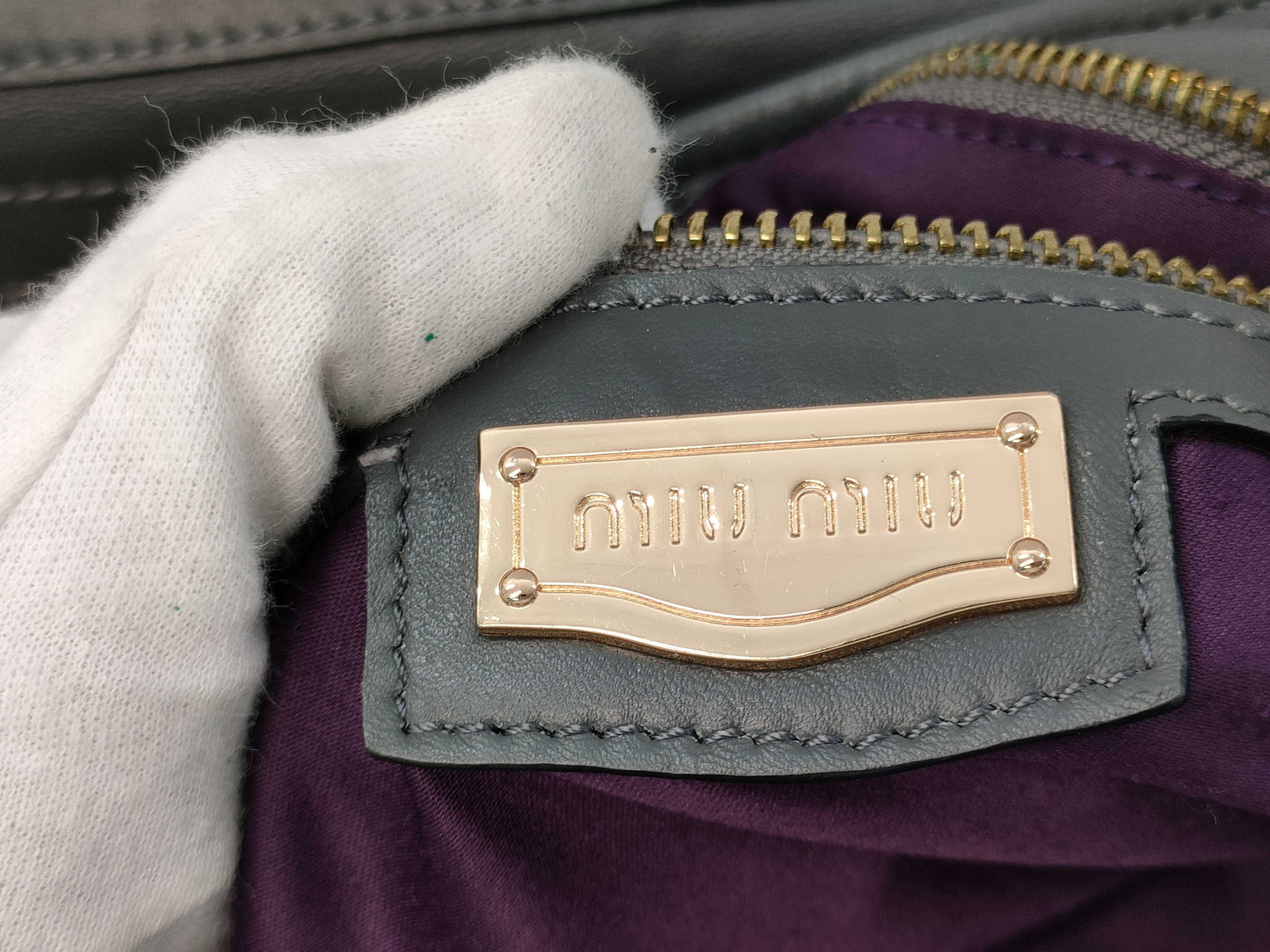 Miu Miu Pleated Shoulder Bag