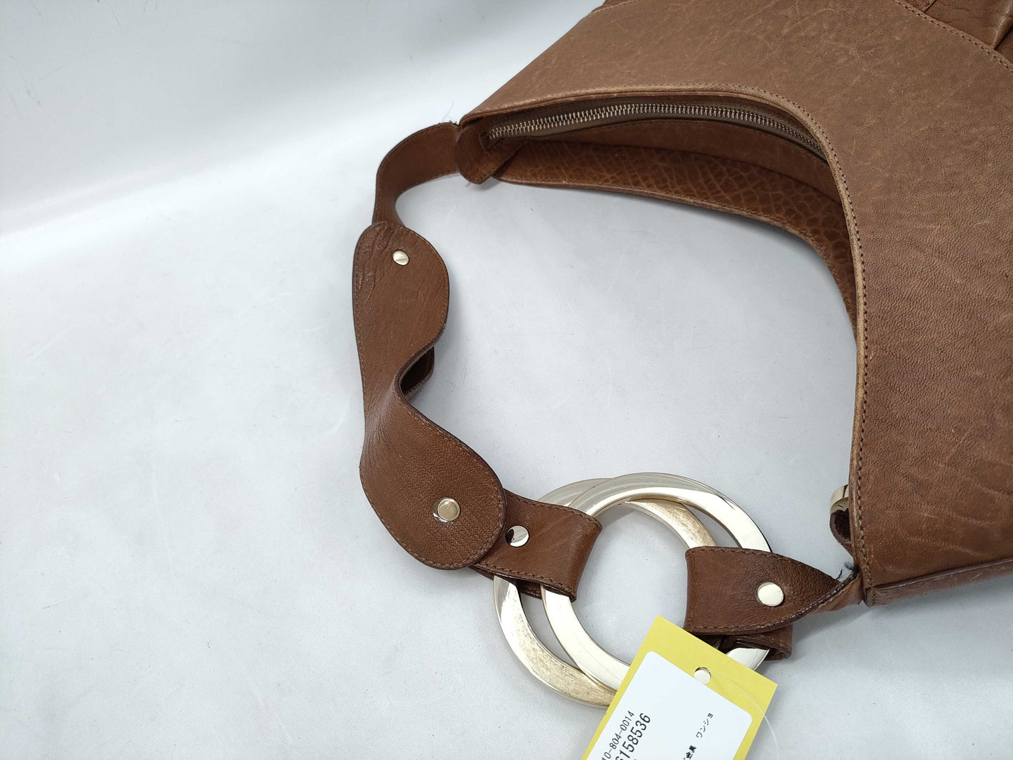 BVLGARI Leather Gold Hardware One-Shoulder Shoulder Bag