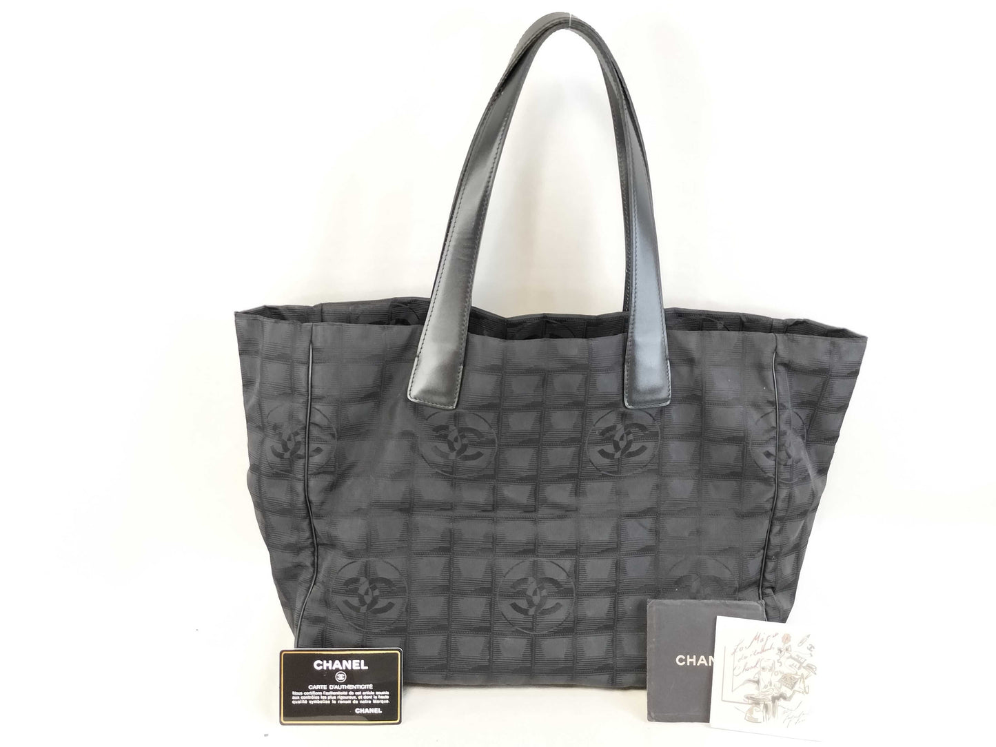 CHANEL New Travel Line Tote Bag with Sticker and Card, 10 Series