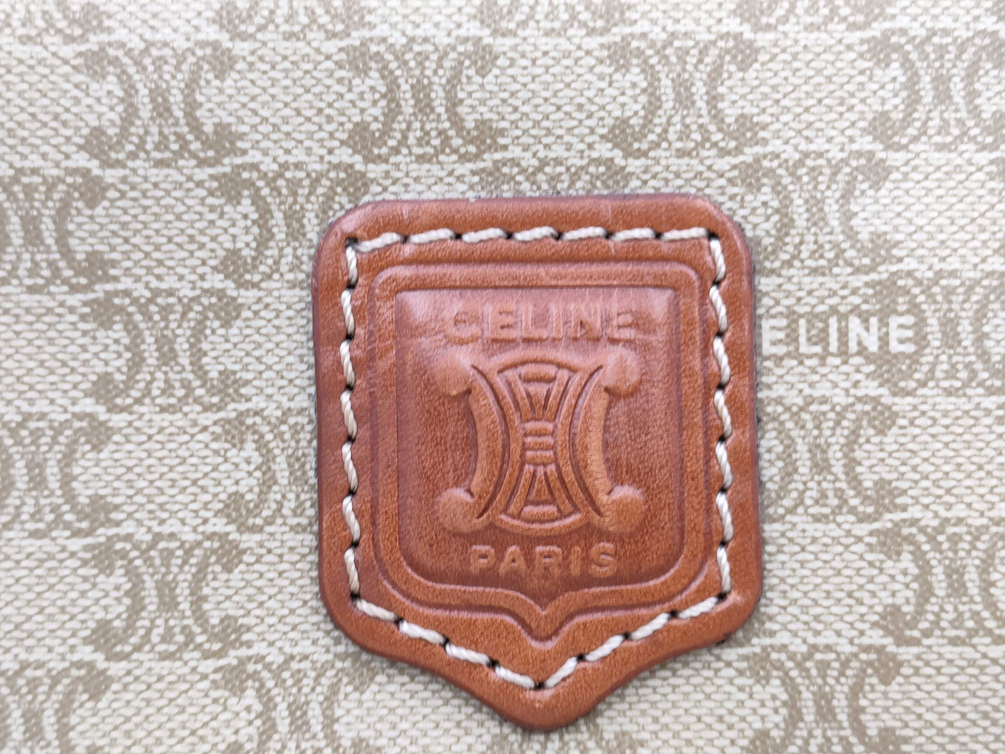 CELINE Macadam pattern pouch