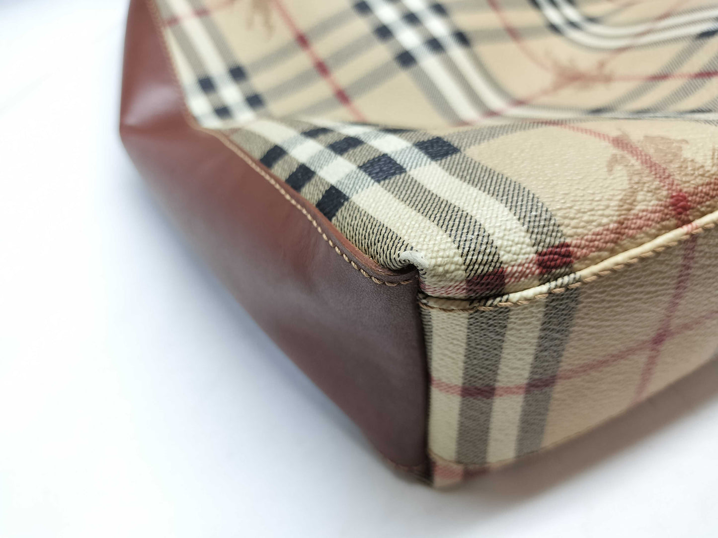 BURBERRY Nova Check PVC One-Shoulder Shoulder Bag