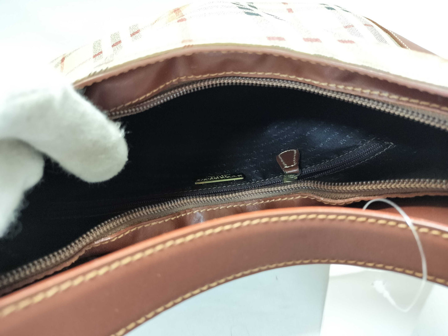 BURBERRY Nova Check PVC One-Shoulder Shoulder Bag