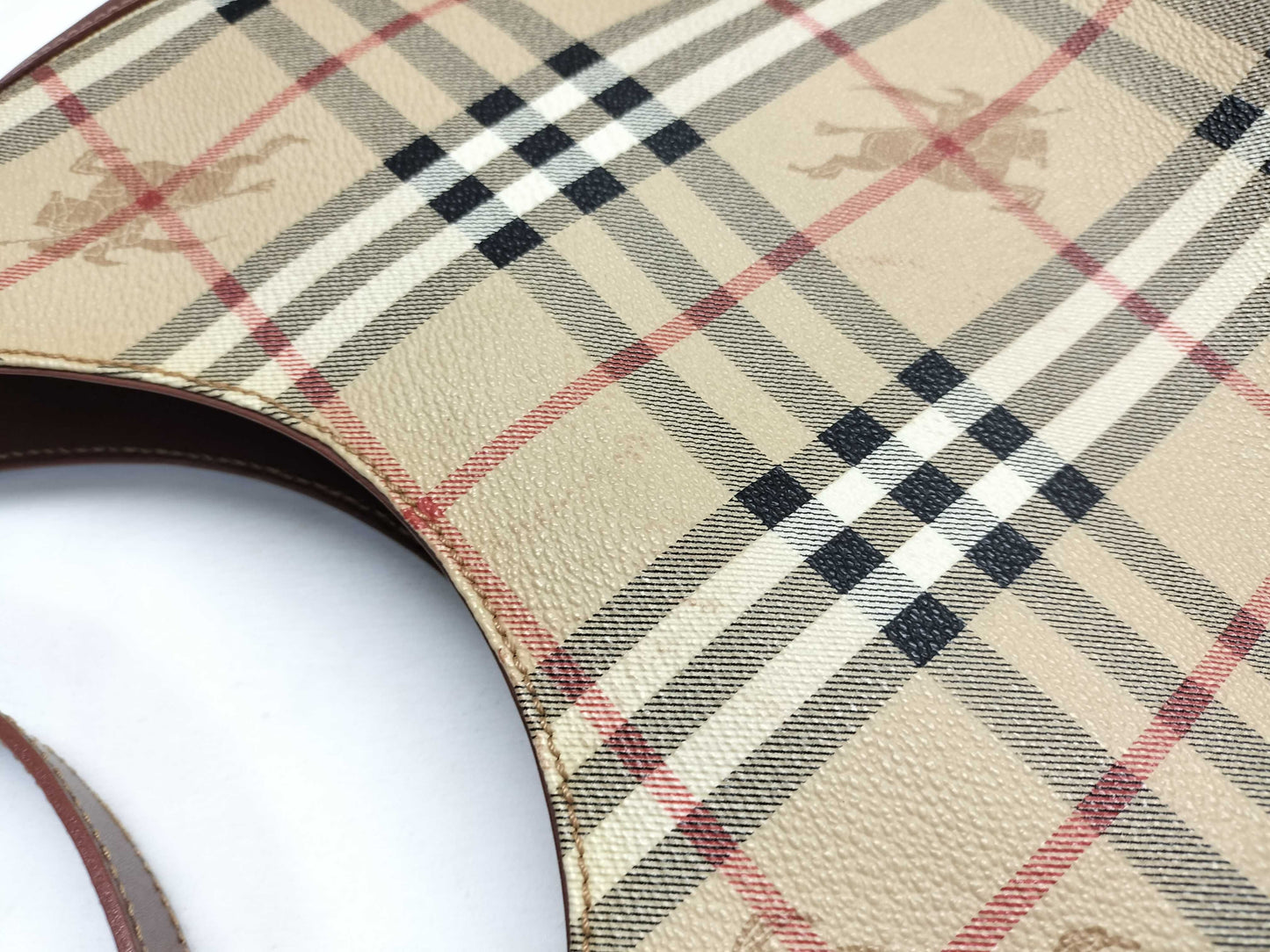 BURBERRY Nova Check PVC One-Shoulder Shoulder Bag
