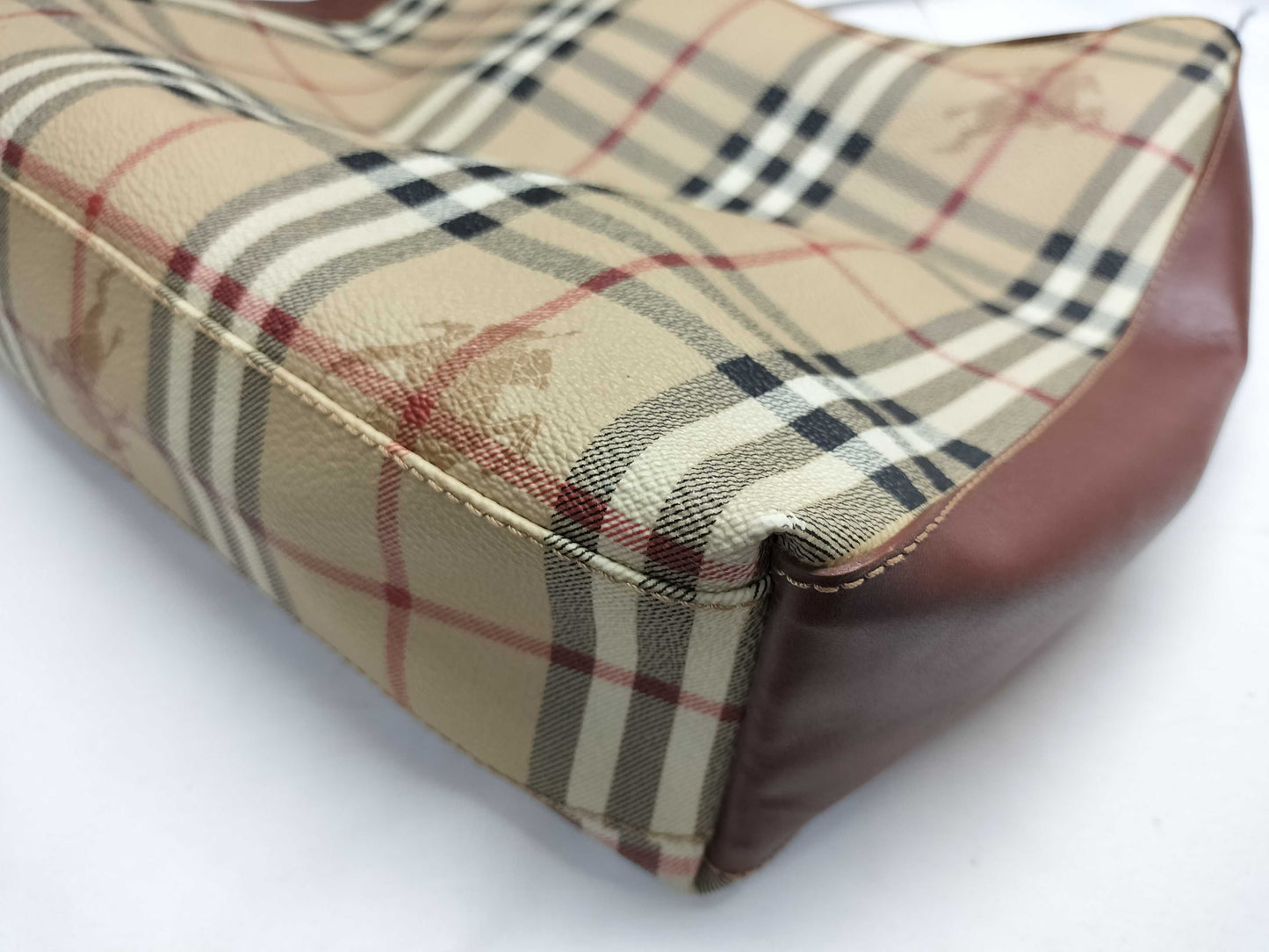 BURBERRY Nova Check PVC One-Shoulder Shoulder Bag