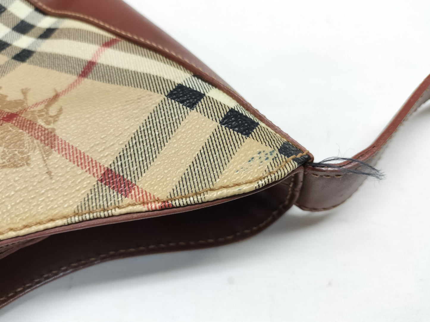 BURBERRY Nova Check PVC One-Shoulder Shoulder Bag