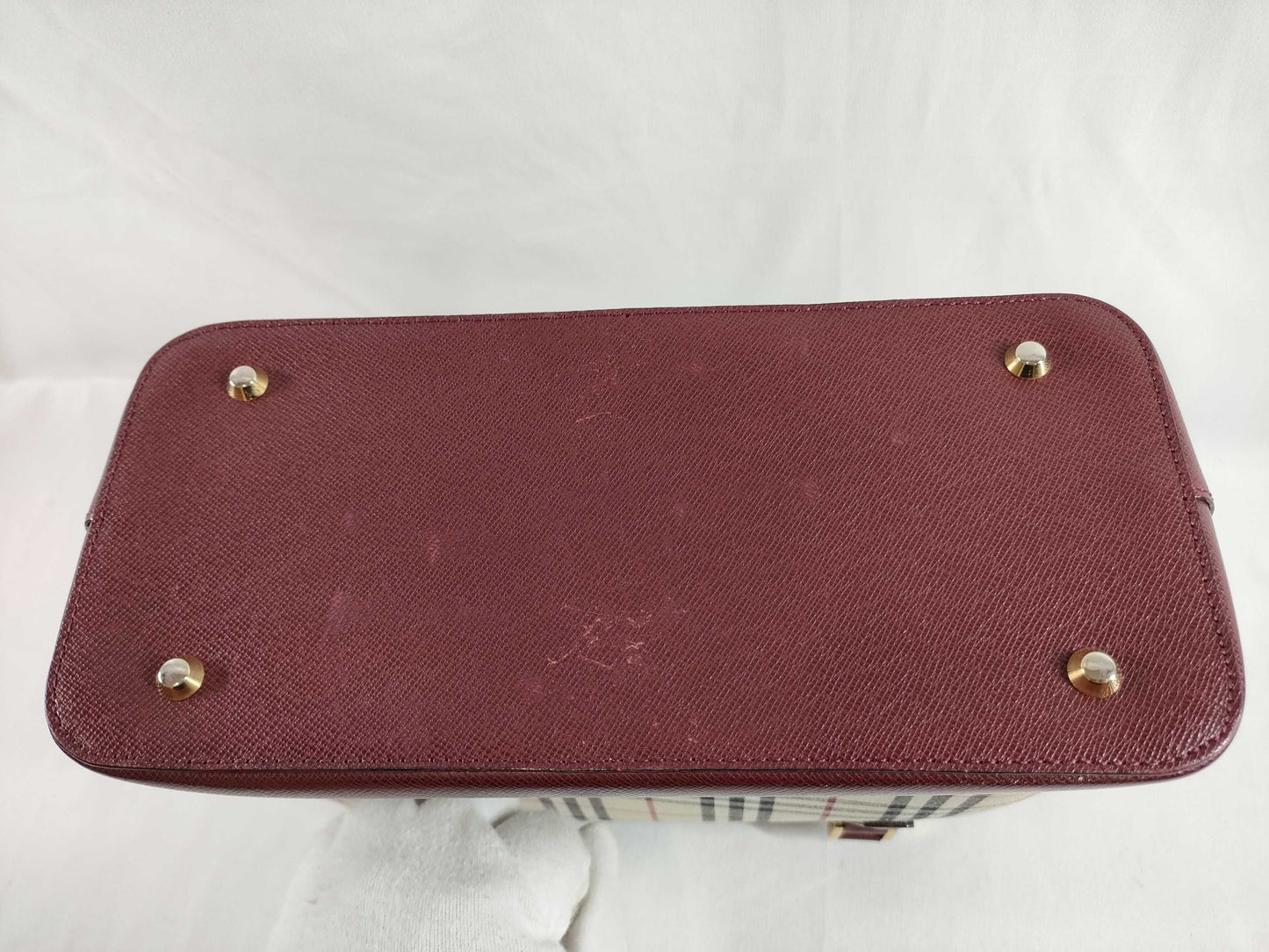 BURBERRY Nova Check/Handbag/Handle Scratches