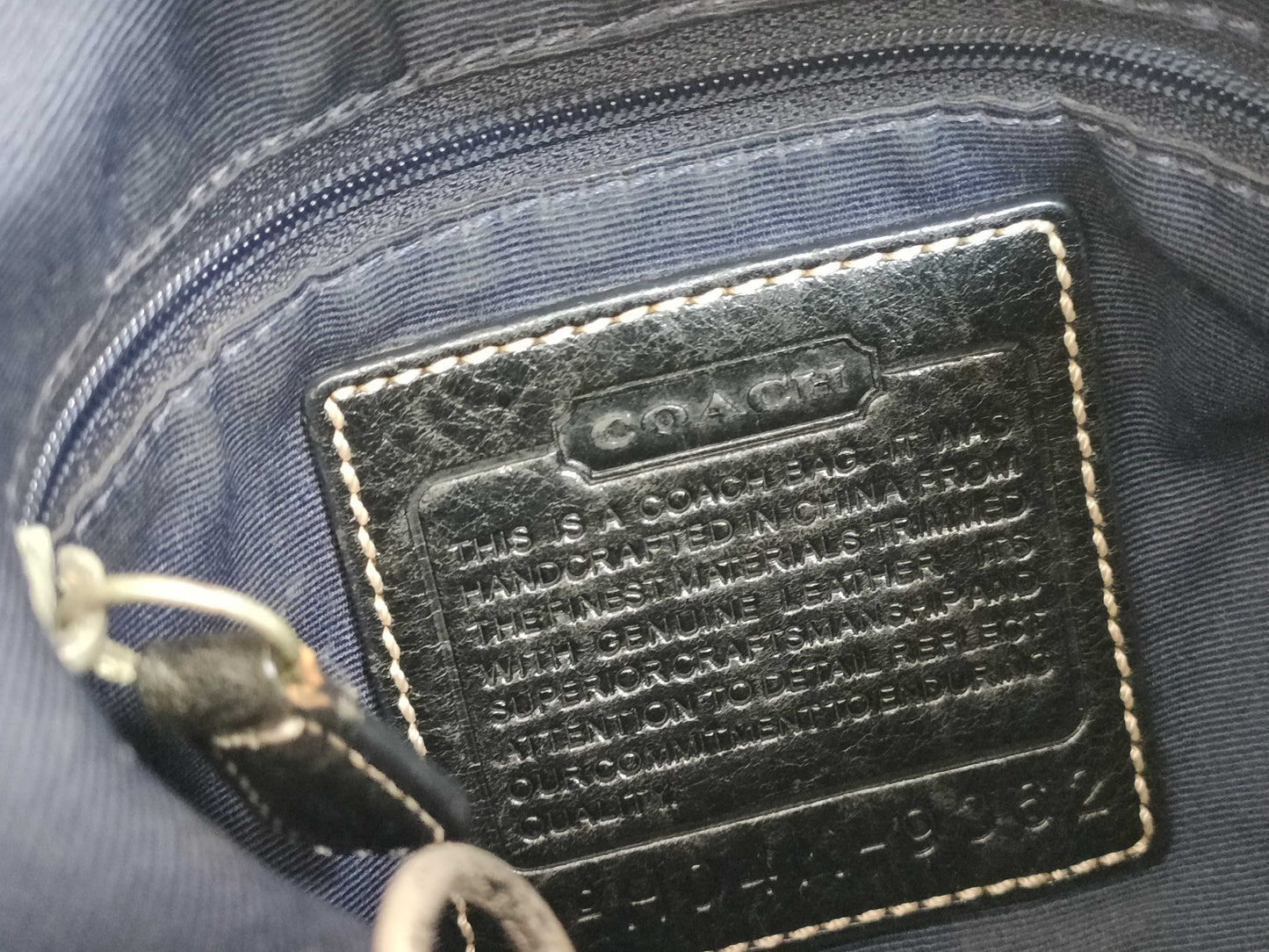 COACH Signature Signature/Nylon x Leather 2-Piece Shoulder Bag