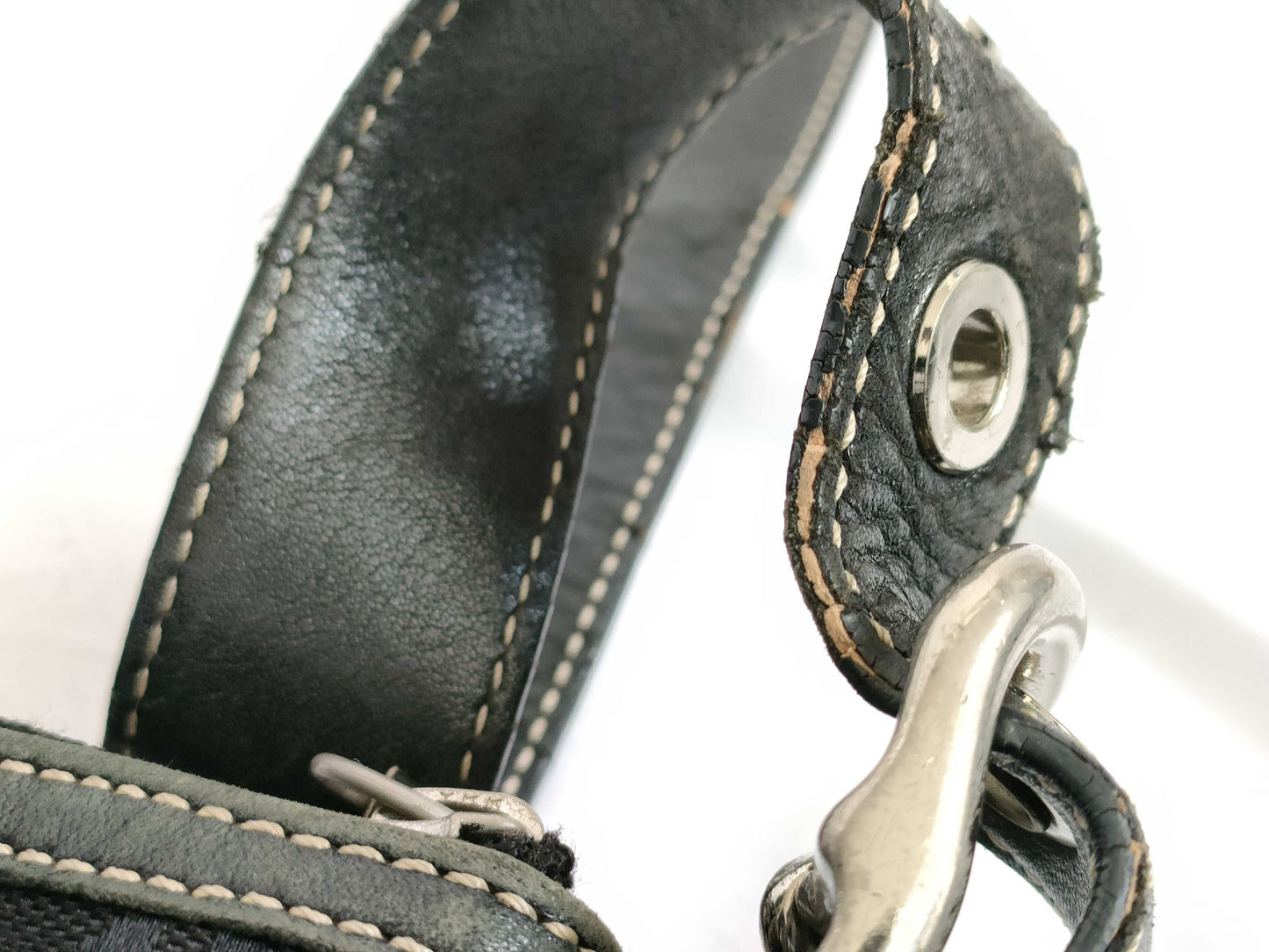 COACH Signature Signature/Nylon x Leather 2-Piece Shoulder Bag