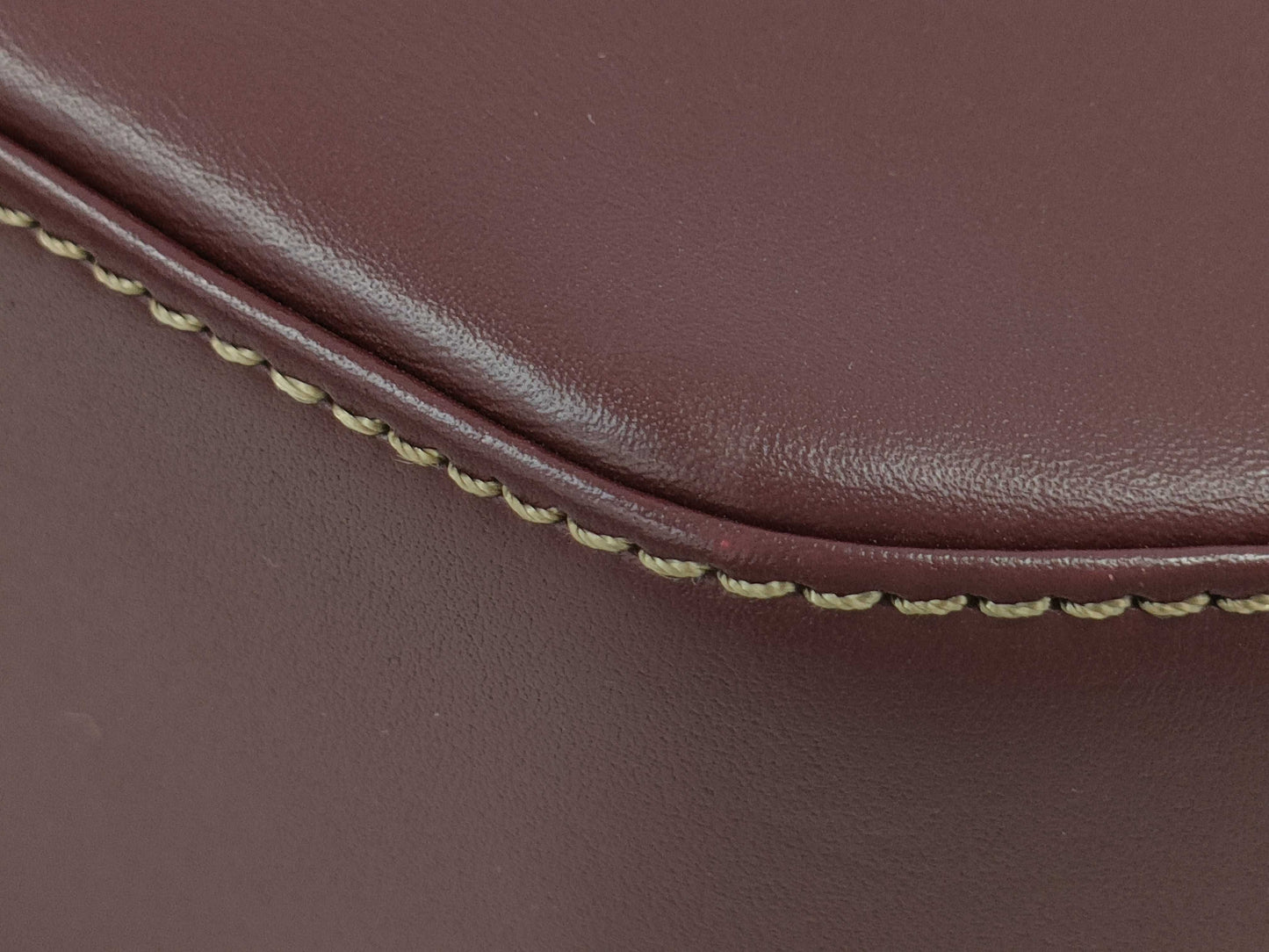 Cartier Stripe Leather One-Shoulder Shoulder Bag