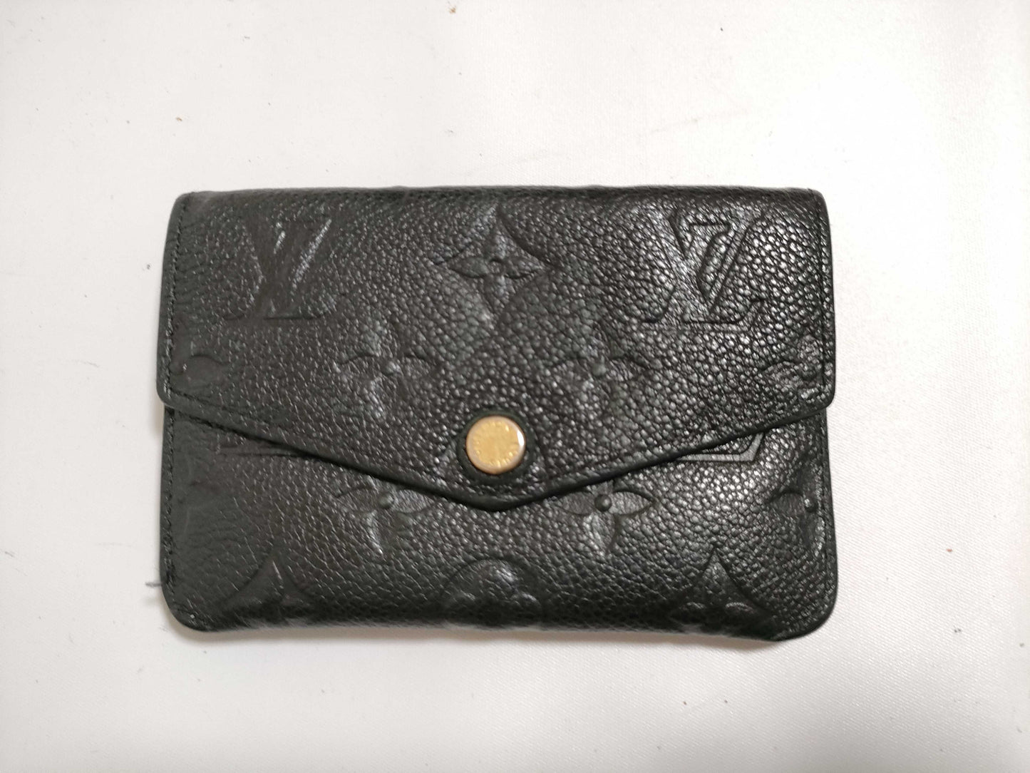 LOUIS VUITTON RFID Unverified Monogram Empreinte Pochette Cle M60633 Noir Coin Purse
