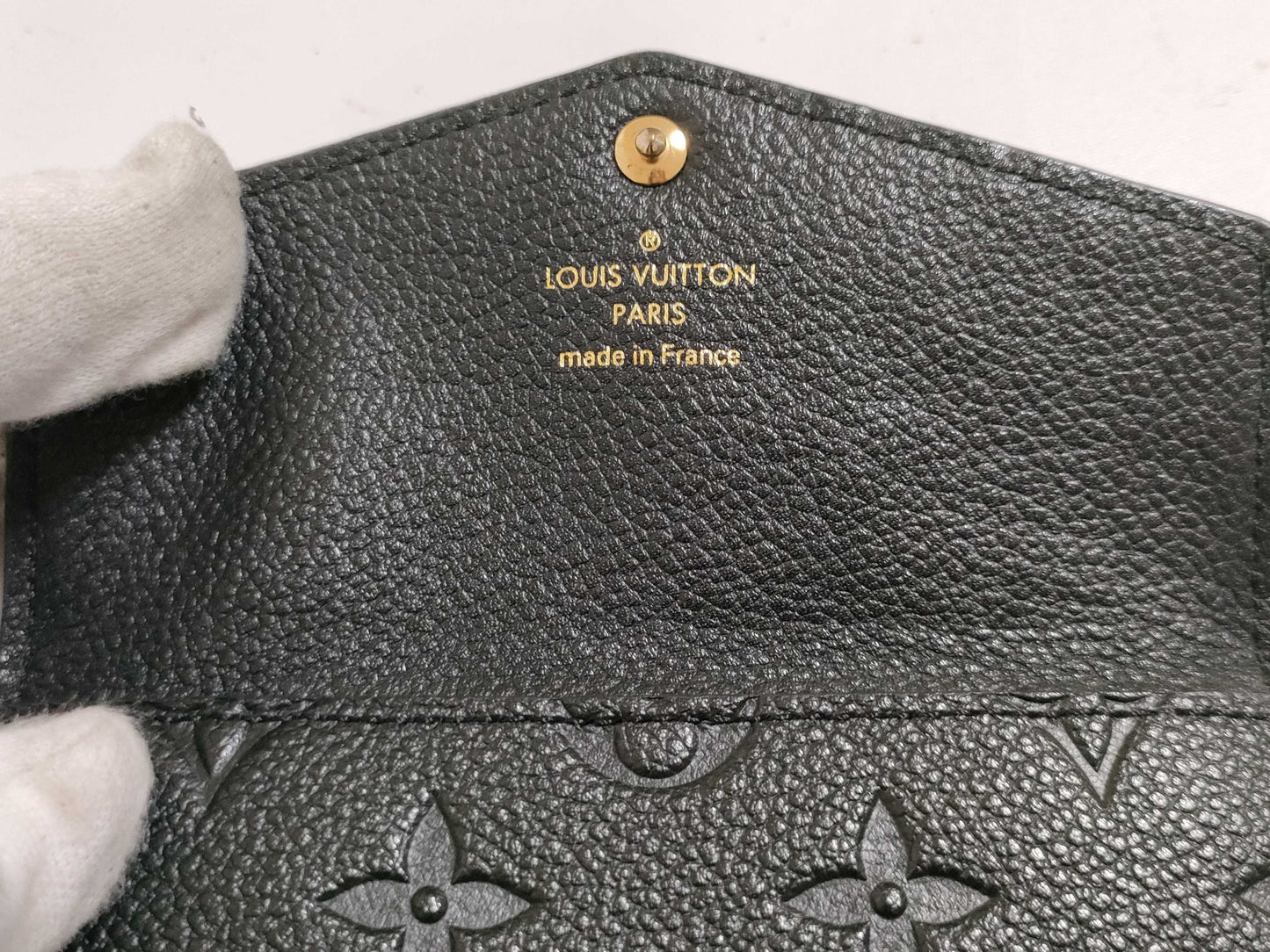 LOUIS VUITTON RFID Unverified Monogram Empreinte Pochette Cle M60633 Noir Coin Purse