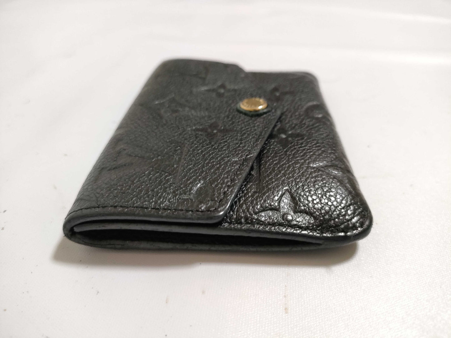 LOUIS VUITTON RFID Unverified Monogram Empreinte Pochette Cle M60633 Noir Coin Purse