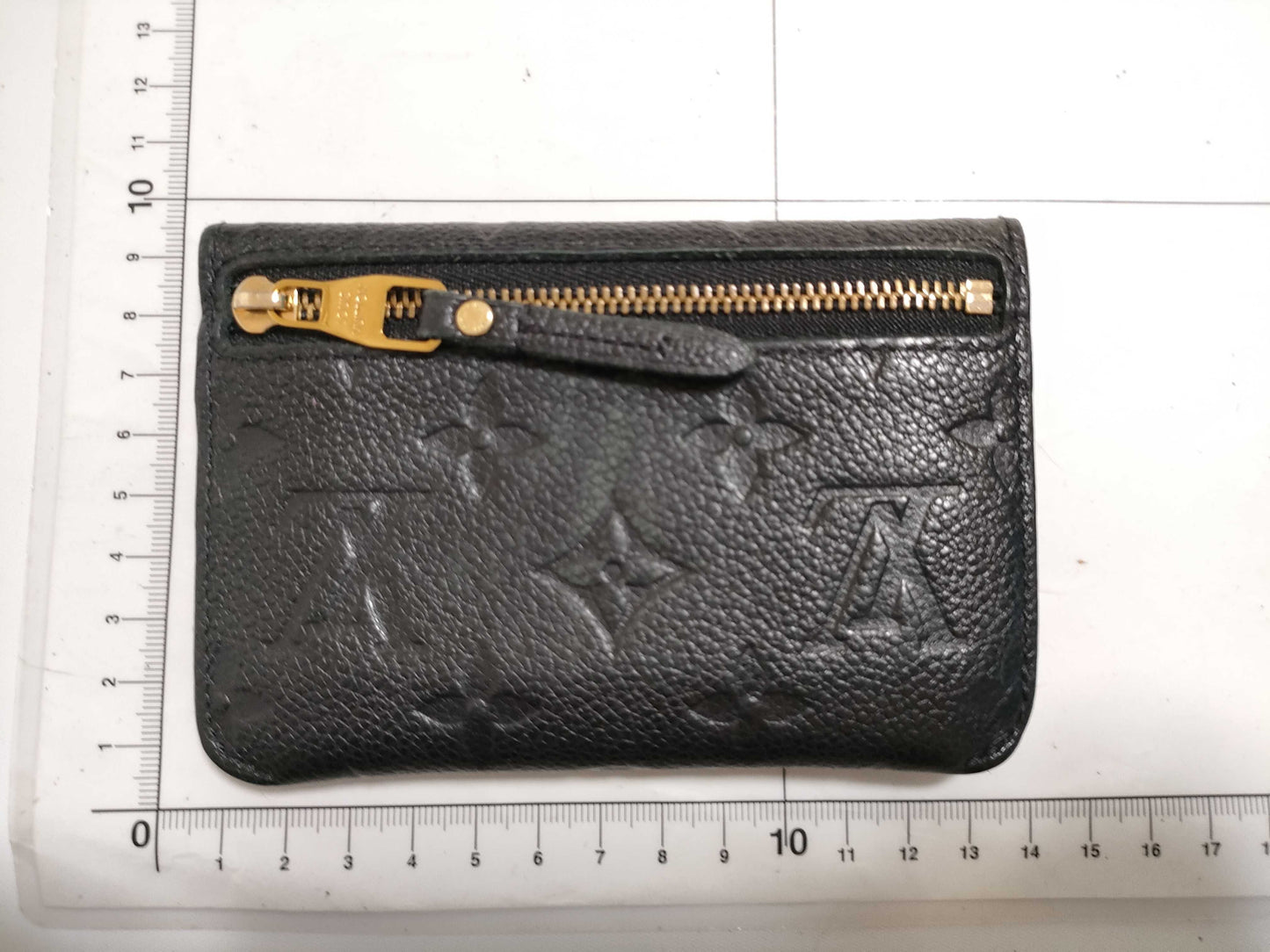 LOUIS VUITTON RFID Unverified Monogram Empreinte Pochette Cle M60633 Noir Coin Purse