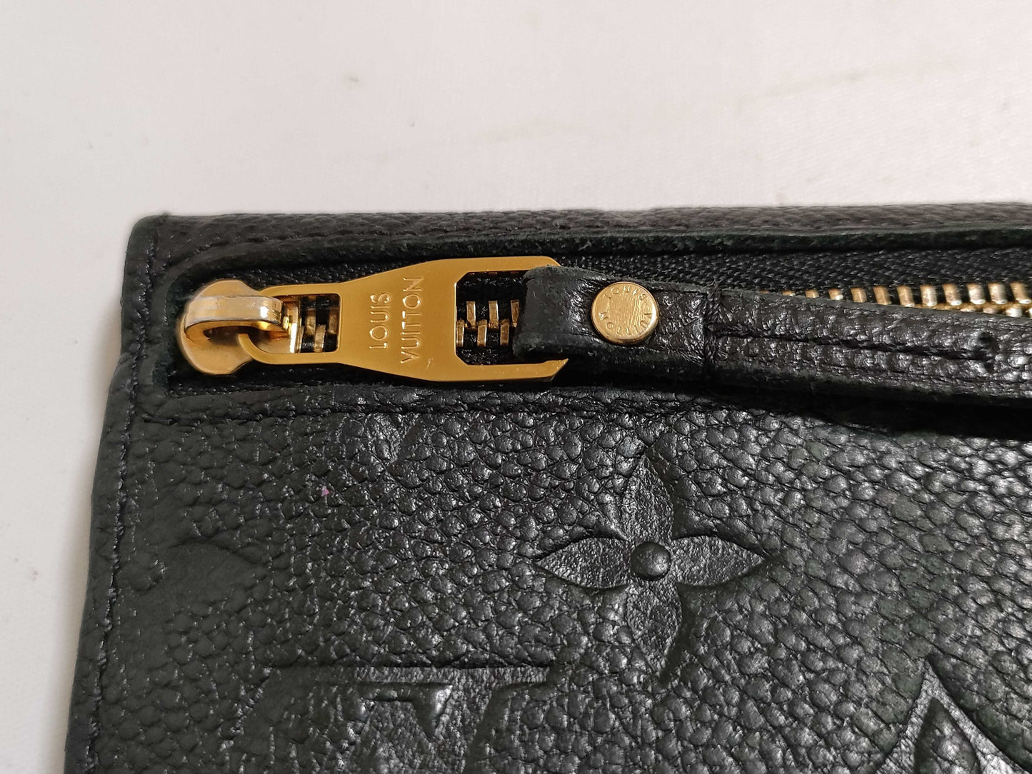 LOUIS VUITTON RFID Unverified Monogram Empreinte Pochette Cle M60633 Noir Coin Purse