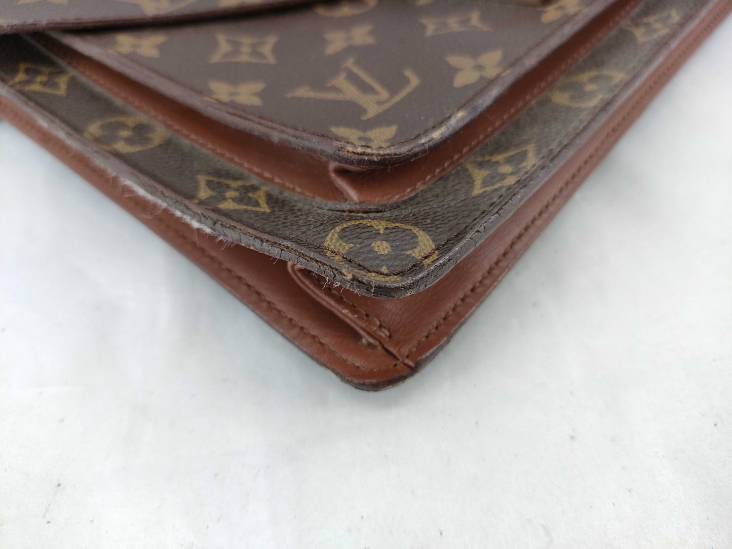LOUIS VUITTON 864VI Monogram M51185 Monceau Shoulder/Key Handbag