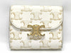 CELINE Triomphe Leather Compact Wallet