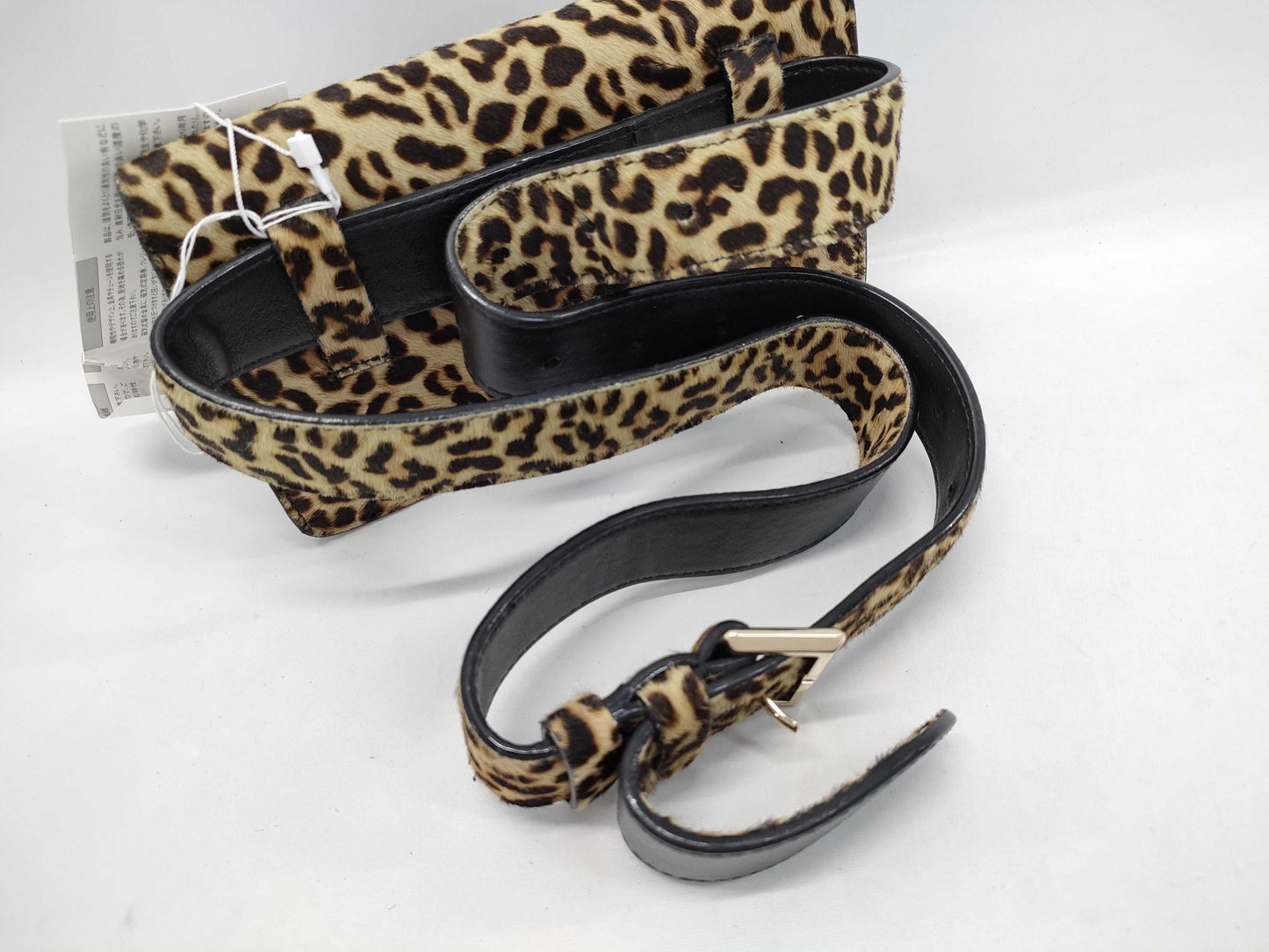 JIMMY CHOO Madeline Leopard Harako Leather Shoulder Bag