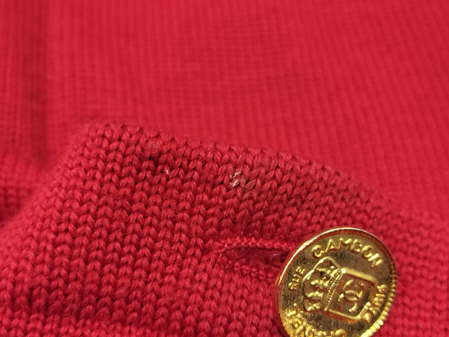 CHANEL Chanel/Knit/Set-up/Red Other Apparel