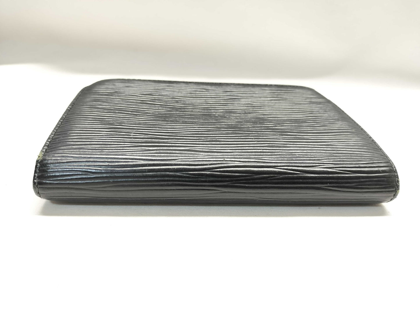 LOUIS VUITTON MI0042 Epi Folding Wallet Black Wallet