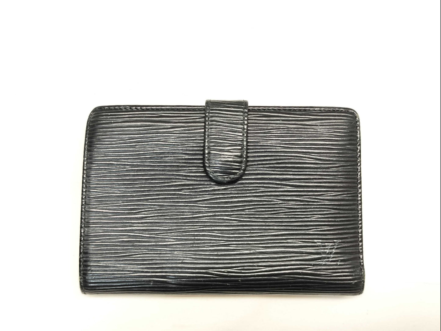 LOUIS VUITTON MI0042 Epi Folding Wallet Black Wallet