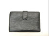 LOUIS VUITTON MI0042 Epi Folding Wallet Black Wallet