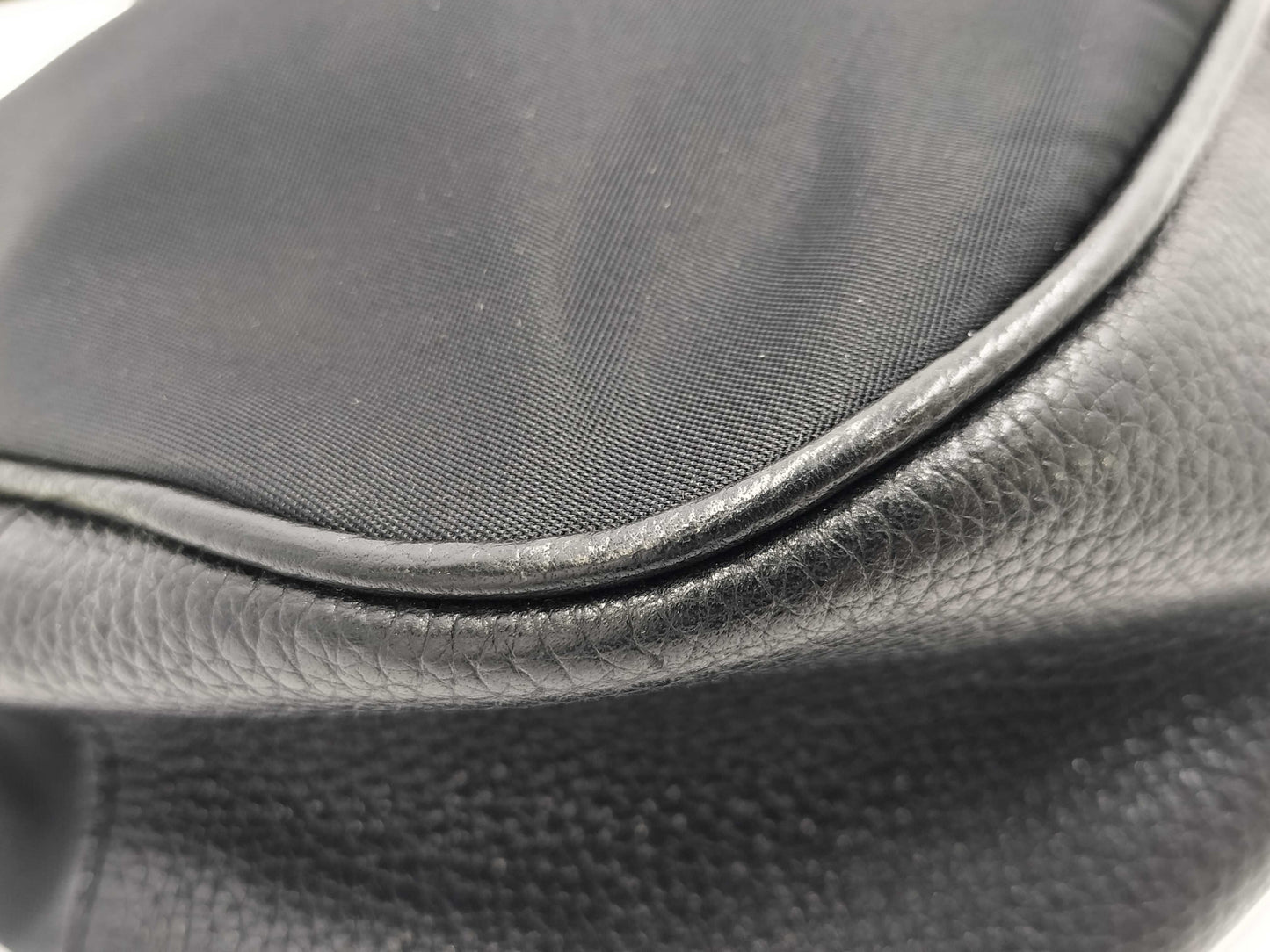 PRADA Prada nylon and leather handbag, black
