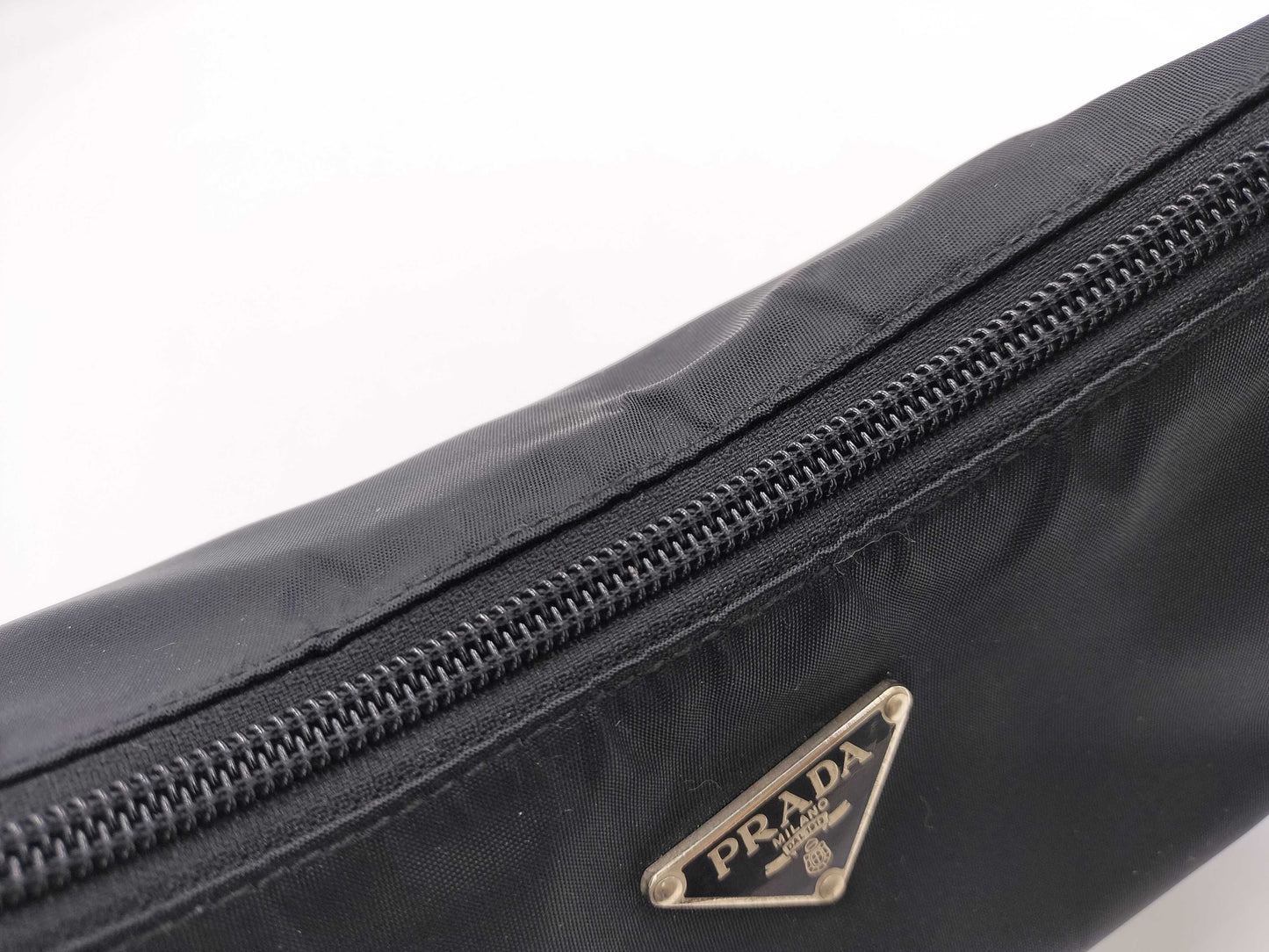 PRADA Prada nylon and leather handbag, black