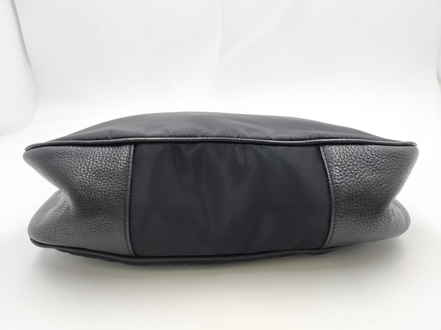 PRADA Prada nylon and leather handbag, black
