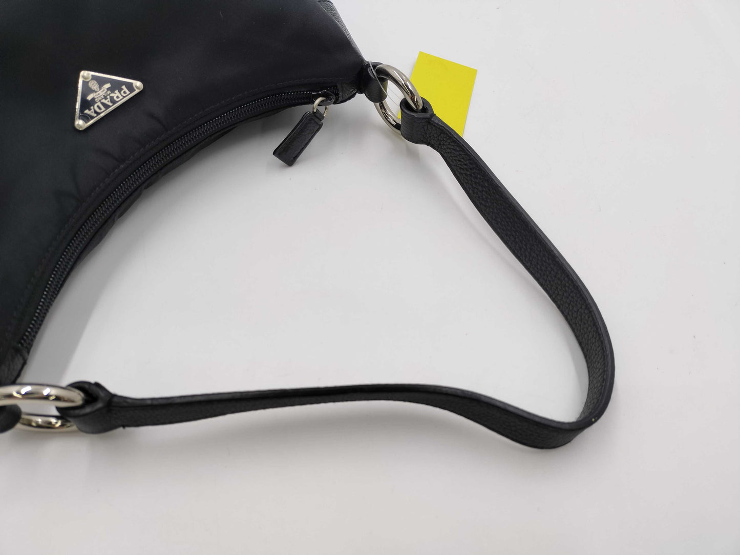 PRADA Prada nylon and leather handbag, black