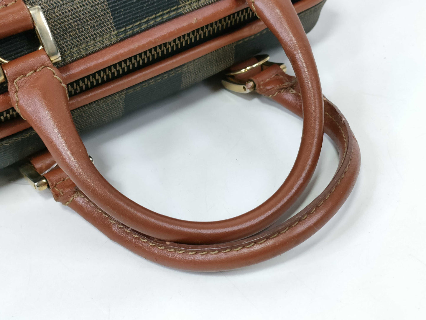 FENDI Pecan Print Mini Boston Bag Boston Bag