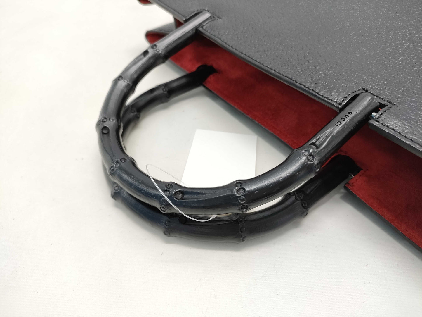 GUCCI Bamboo Leather 002-1060 Handbag