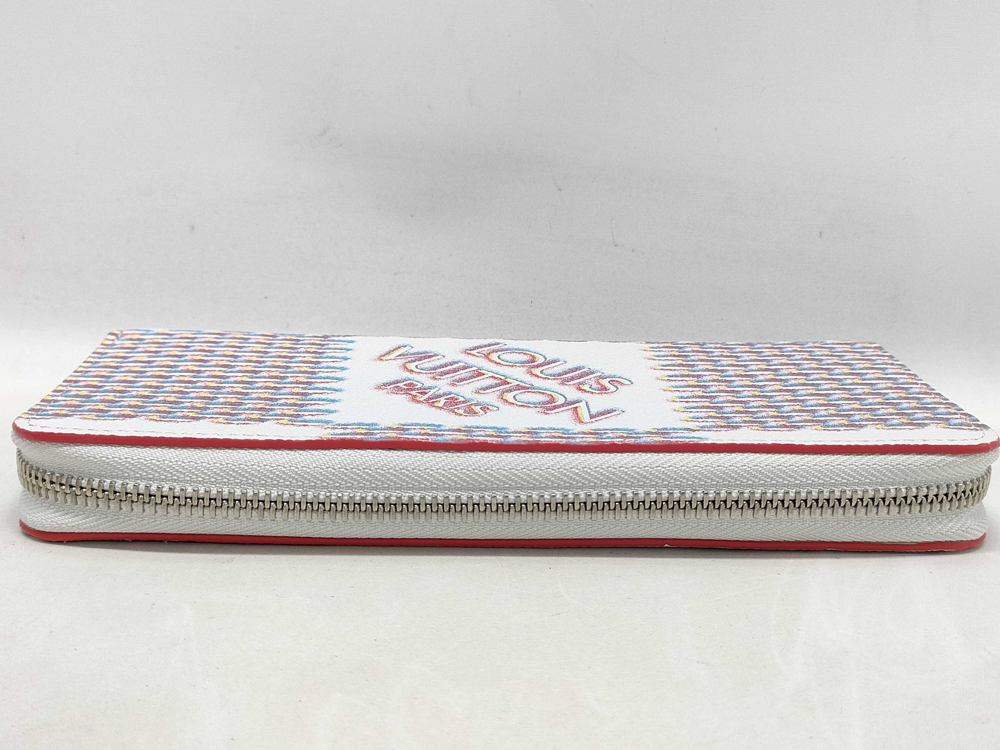 LOUIS VUITTON Damier Spray Zippy Wallet Vertical Wallet