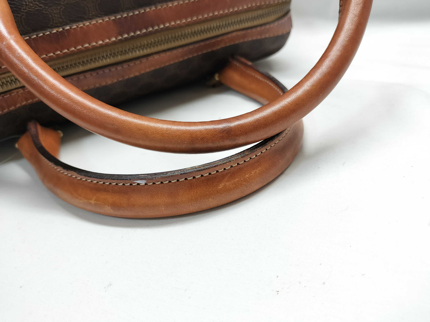 CELINE Macadam Mini Boston Bag with Broken Handle