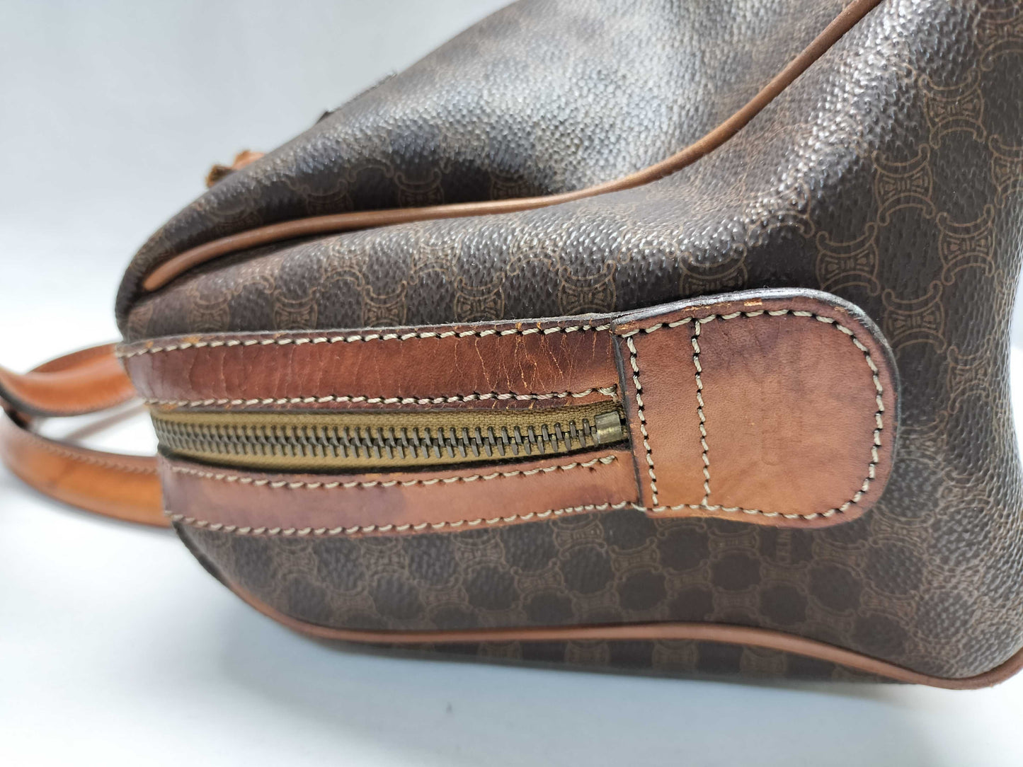 CELINE Macadam Mini Boston Bag with Broken Handle