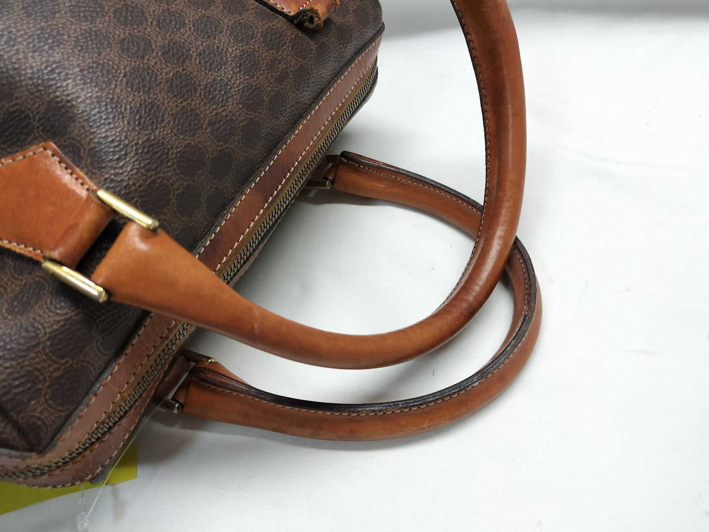 CELINE Macadam Mini Boston Bag with Broken Handle