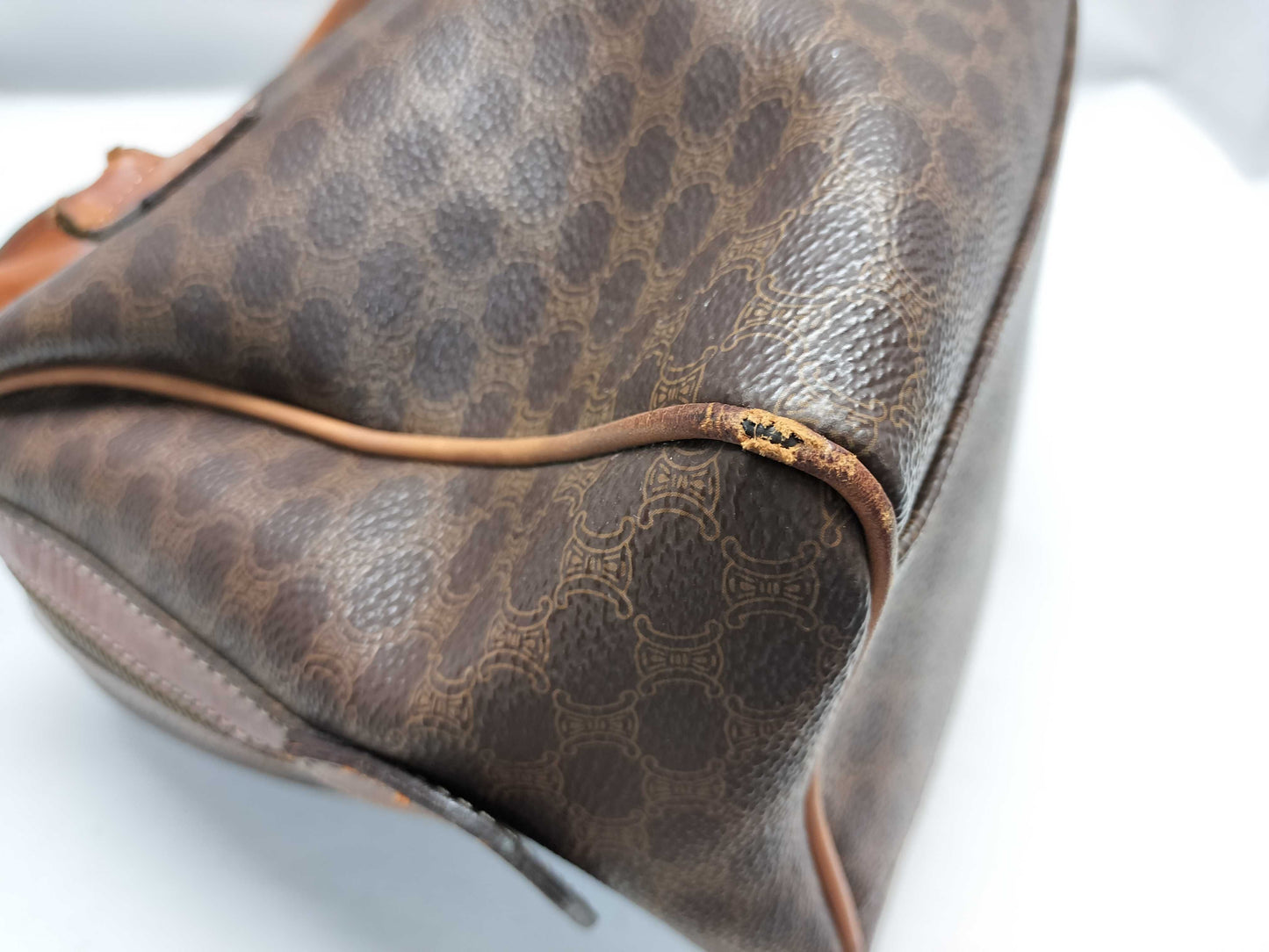 CELINE Macadam Mini Boston Bag with Broken Handle