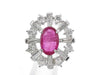 Colored Stone 1.01ct D0.43ct K18WG 1.8g Pendant Top