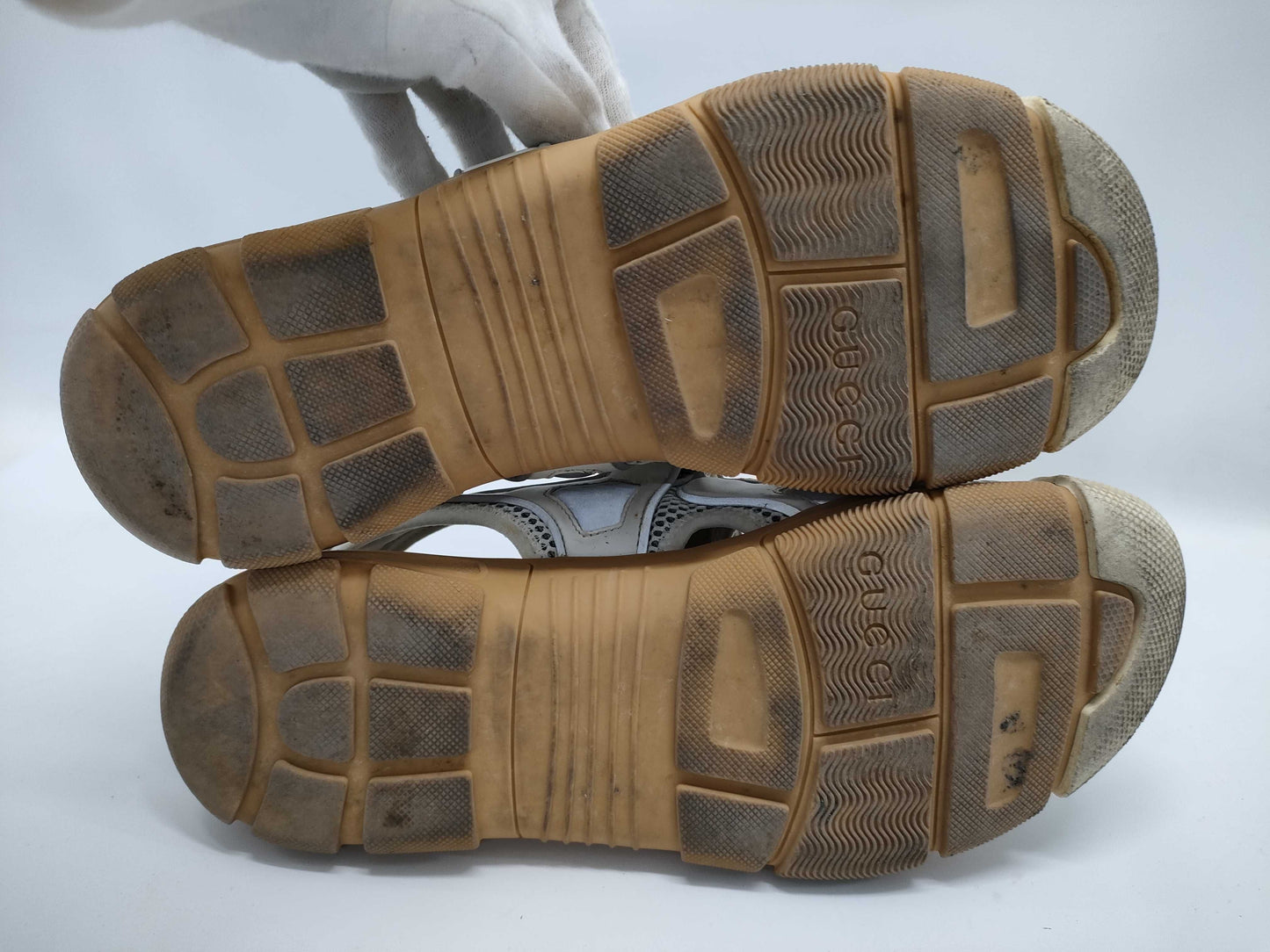 GUCCI logo platform sandals