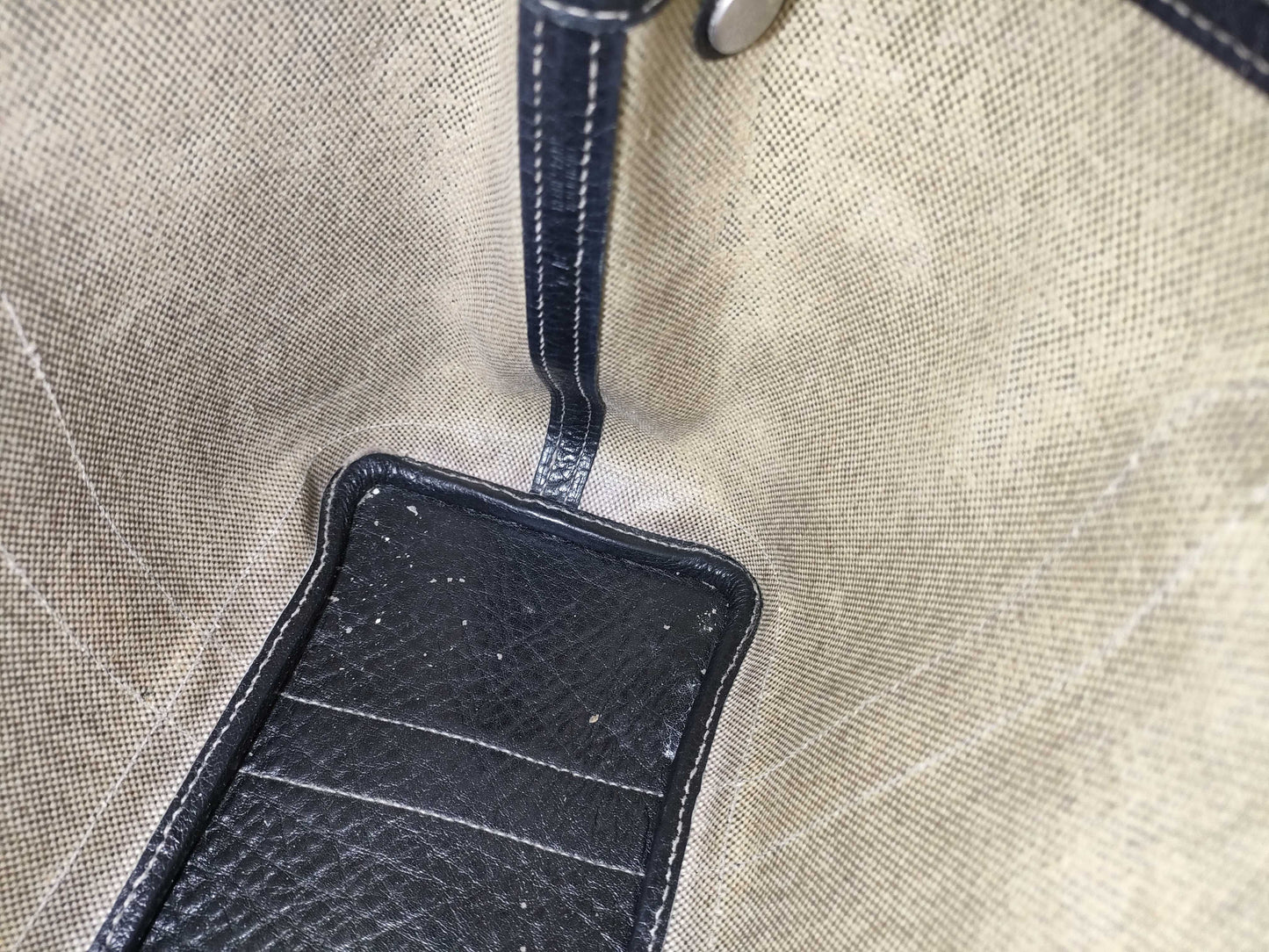 HERMES Garden Party Canvas/? H Tote Bag