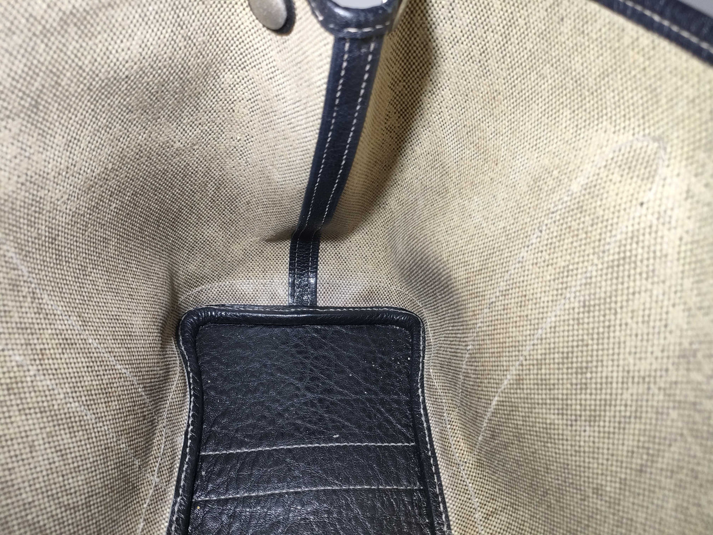 HERMES Garden Party Canvas/? H Tote Bag