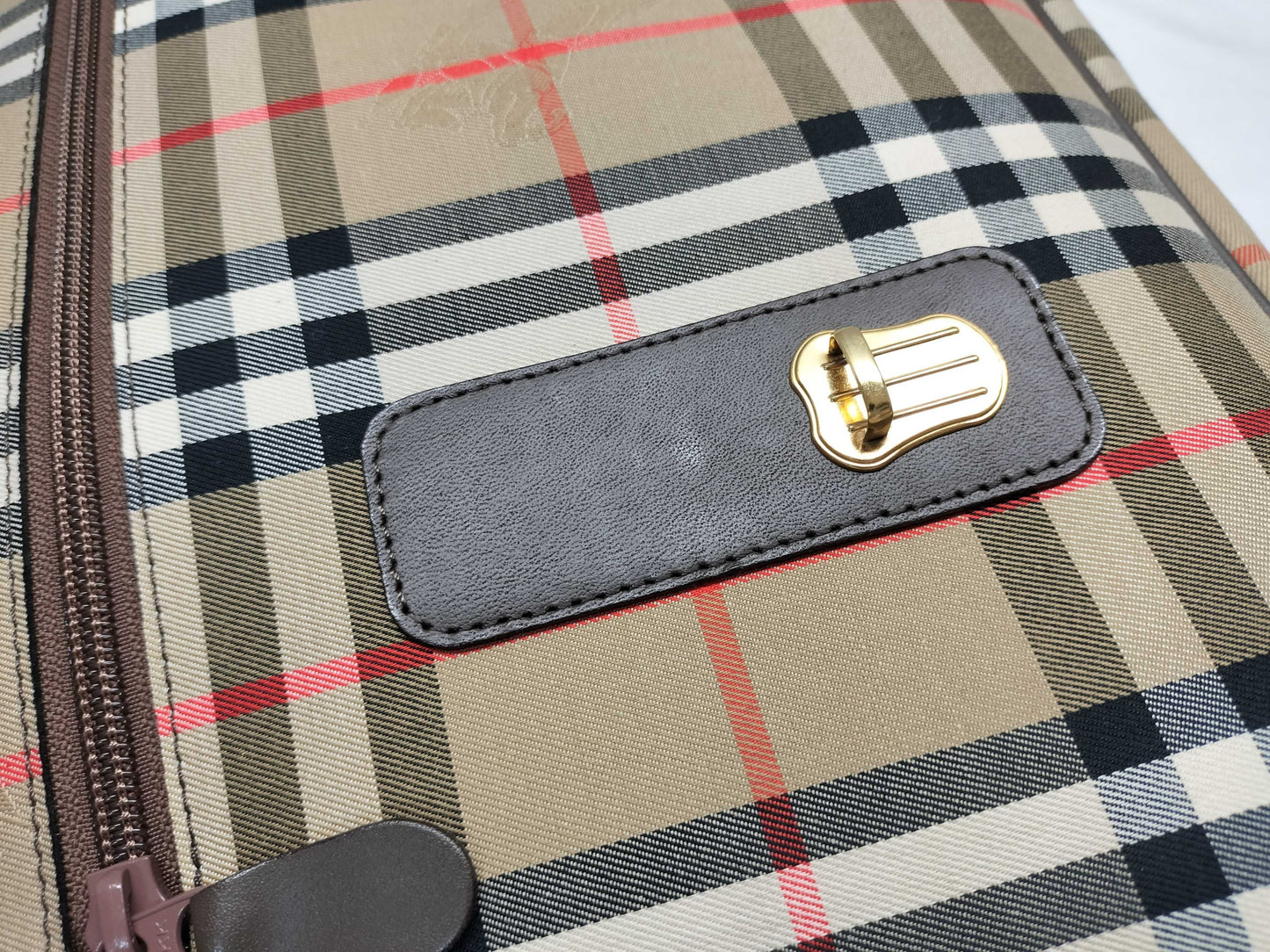 BURBERRY Check Messenger Shoulder Bag