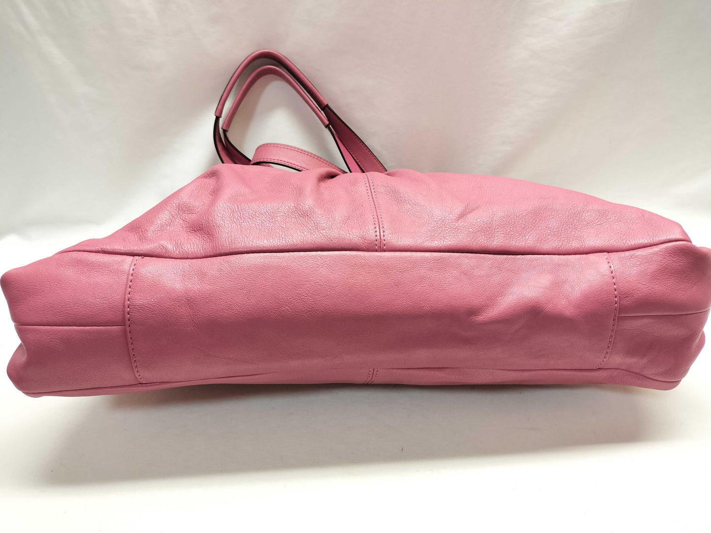 COACH Leather Tote/F/Pink Tote Bag