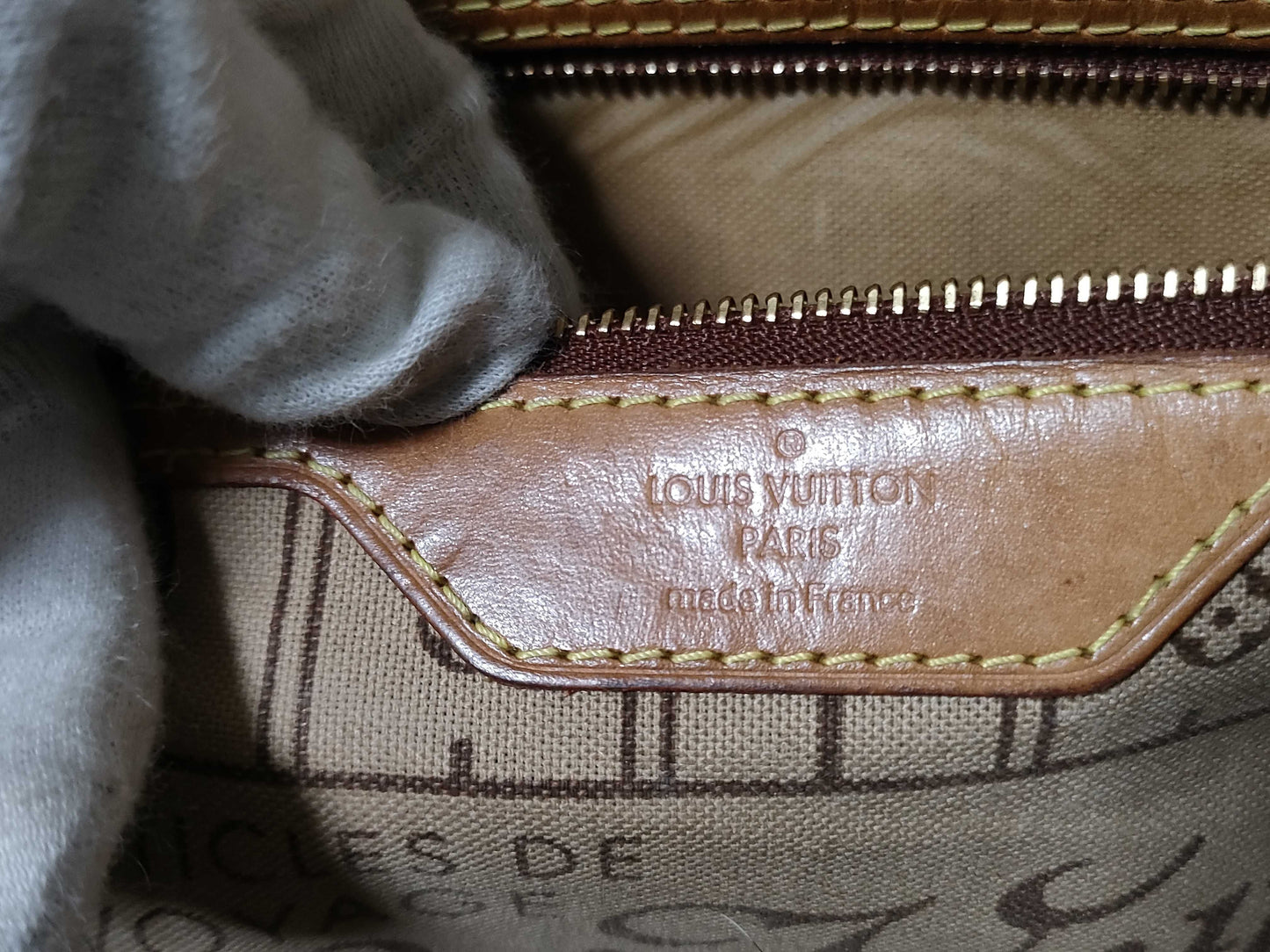 LOUIS VUITTON VI0080 Monogram M40155 Neverfull PM Old Model Tote Bag