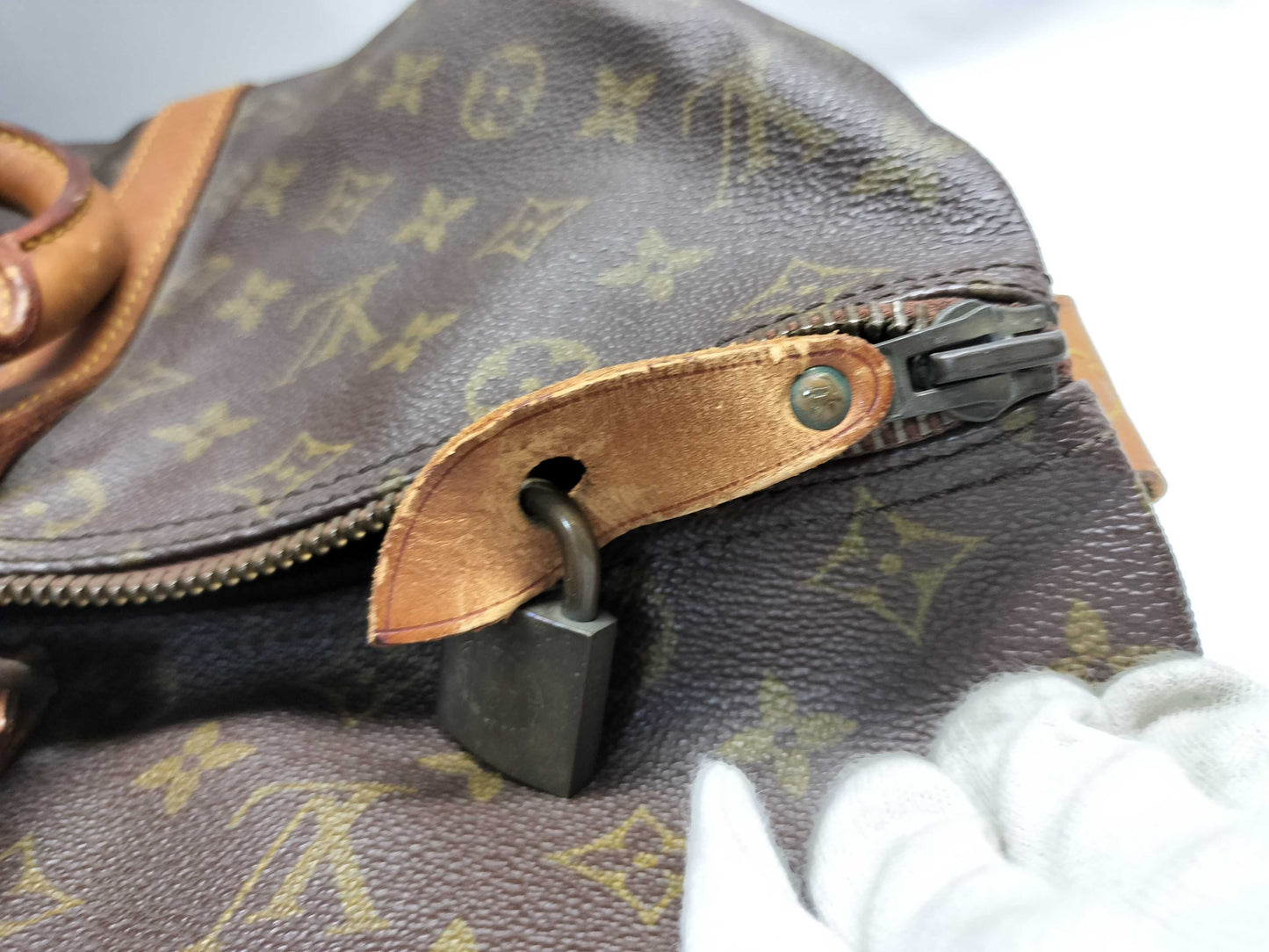 LOUIS VUITTON Unidentified Monogram M41428 Keepall 45 Boston Bag