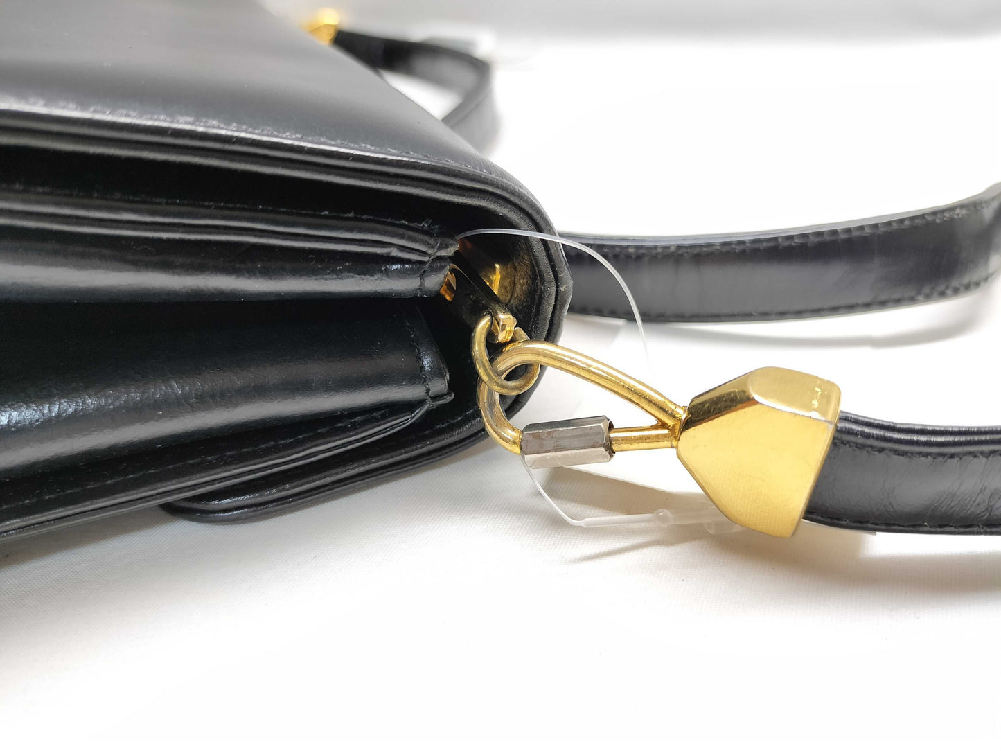 Dior Leather Shoulder Push Lock Shoulder Bag