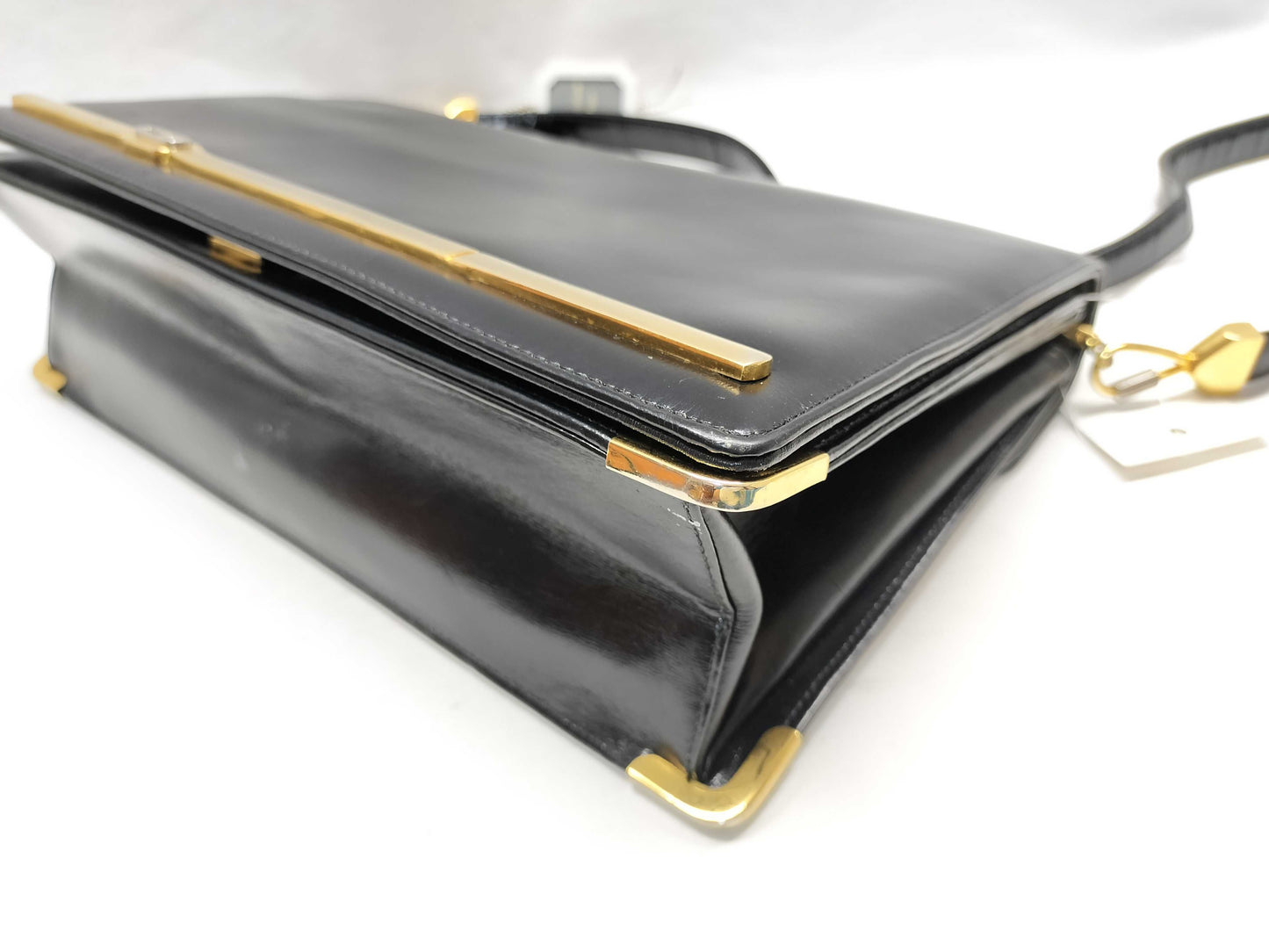 Dior Leather Shoulder Push Lock Shoulder Bag