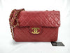 CHANEL Matelasse 33 Lambskin Shoulder Bag with Chain, Red, with Seal Card, No. 2