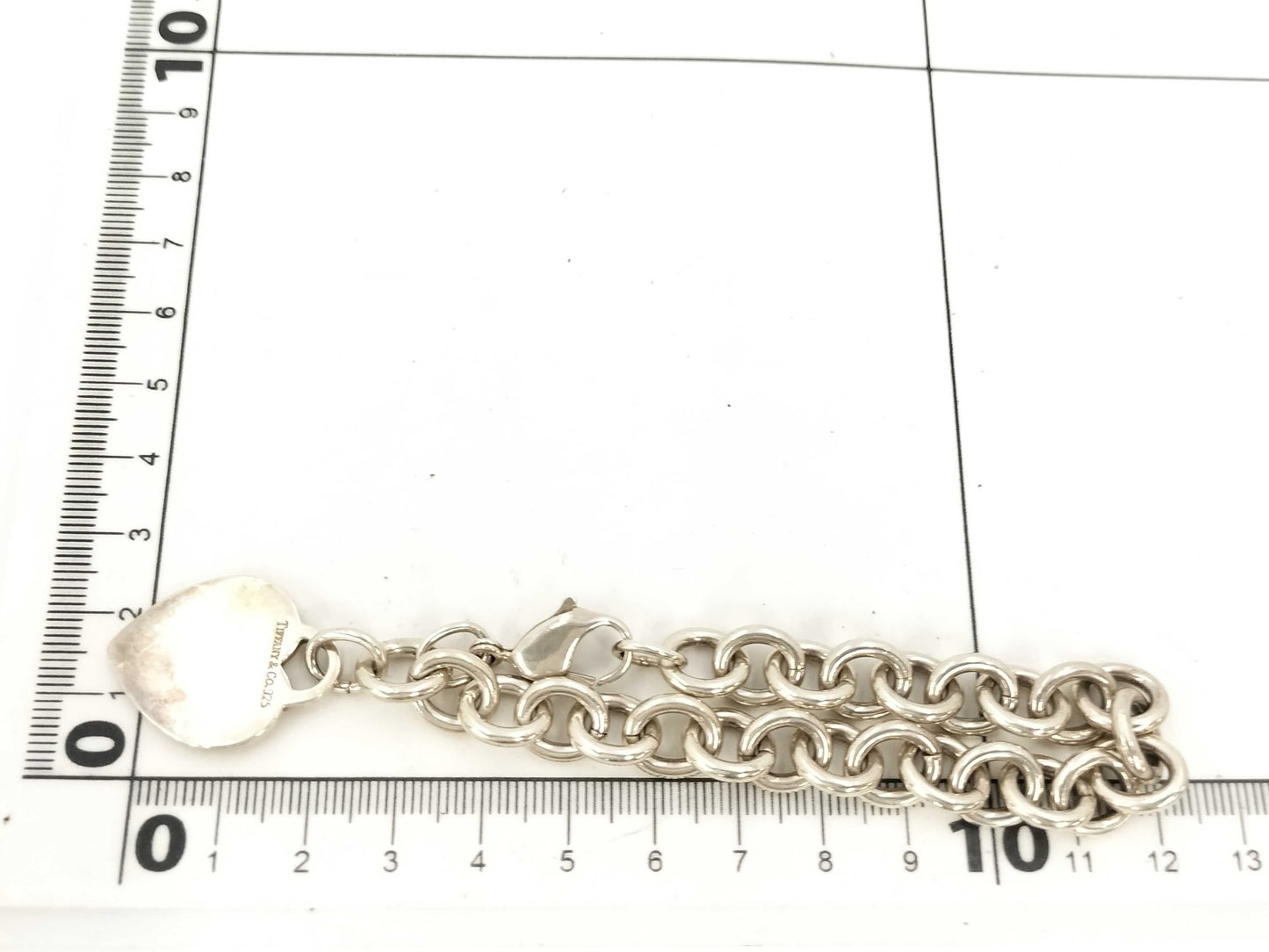 Tiffany & Co. Bracelet Heart Plate SV925 36.4g Bracelet/Bangle
