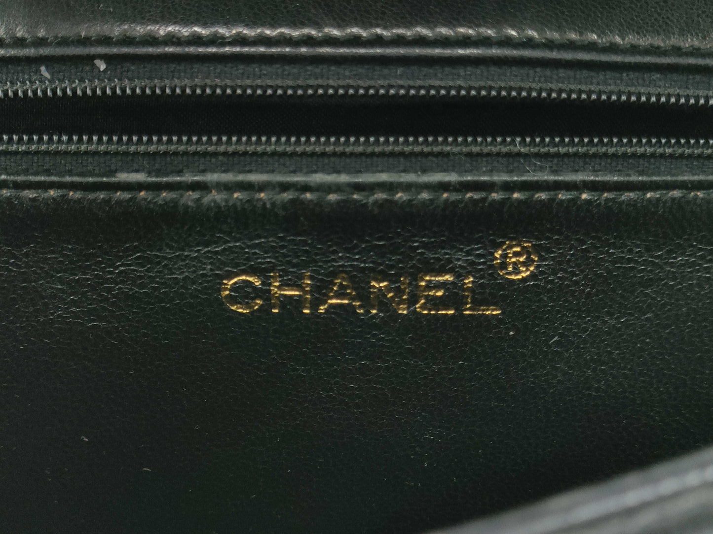 CHANEL 1548885 Lambskin Coco Mark/Chain Shoulder/Black Shoulder Bag