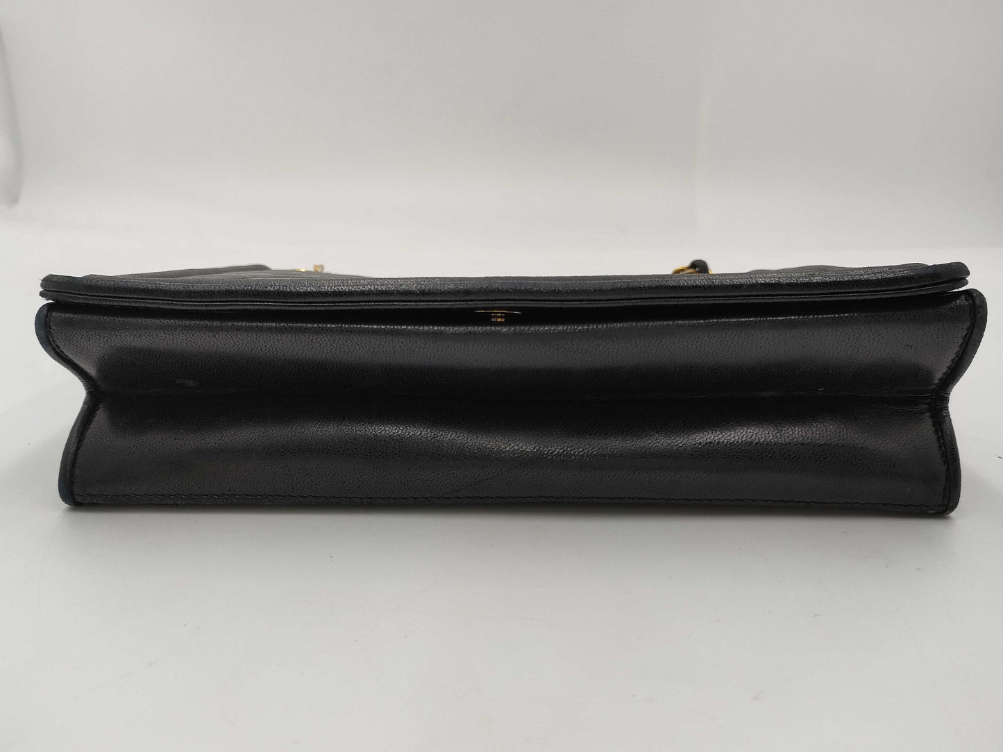 CHANEL 1548885 Lambskin Coco Mark/Chain Shoulder/Black Shoulder Bag